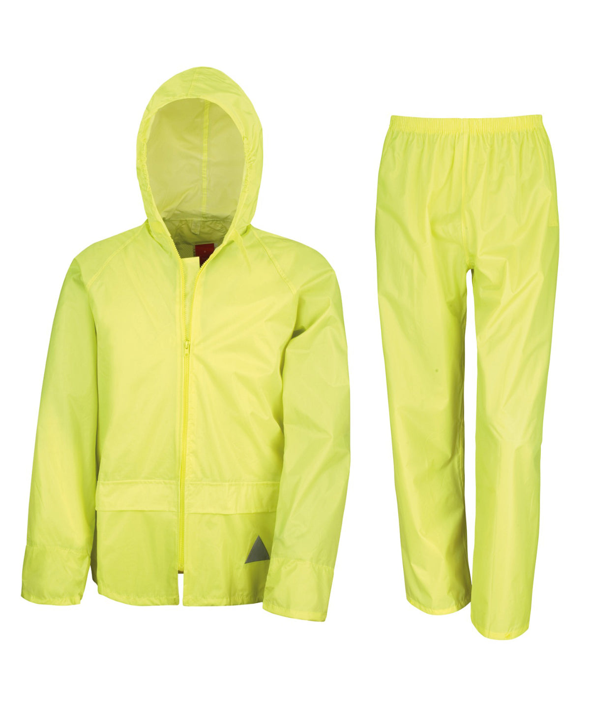Waterproof jacket and trouser set - Neon Yellow
