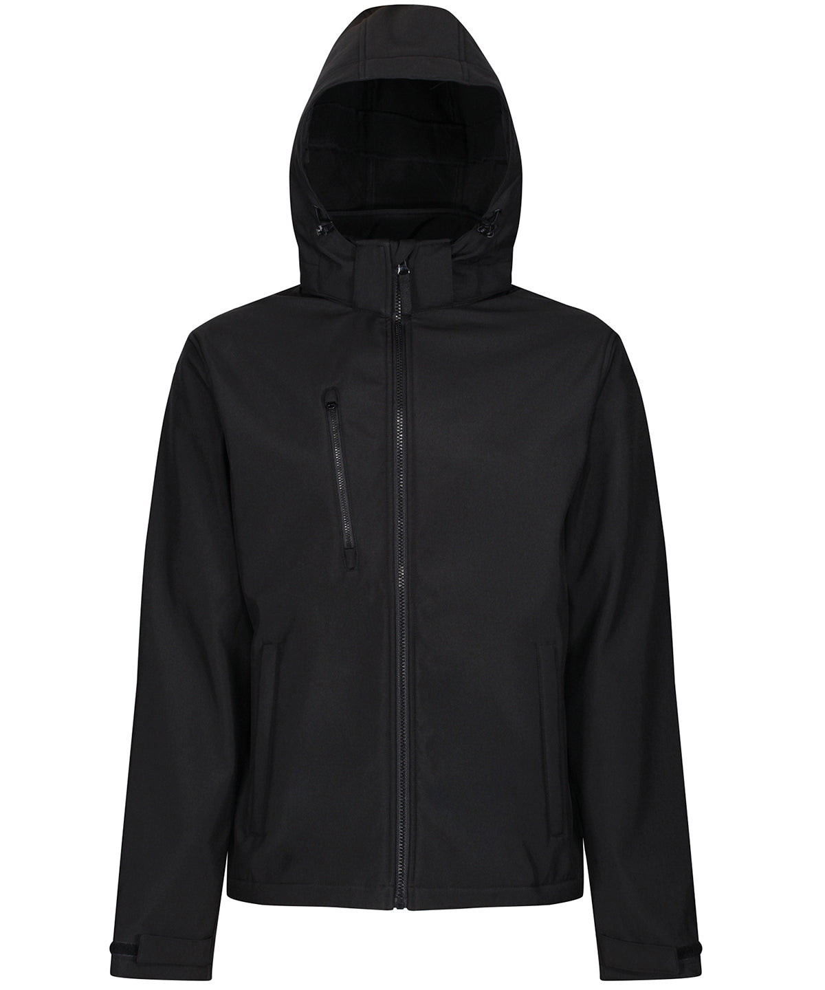 Venturer 3-layer hooded softshell jacket - Black*