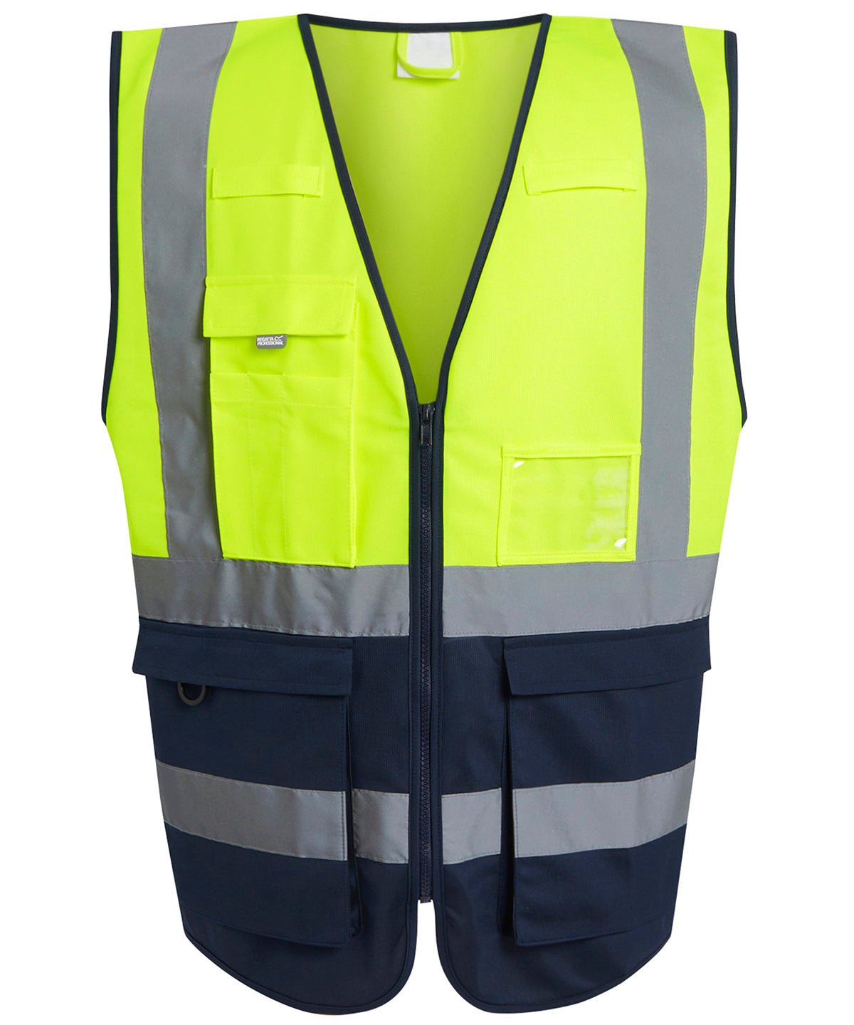Pro hi-vis executive vest - Yellow/Navy