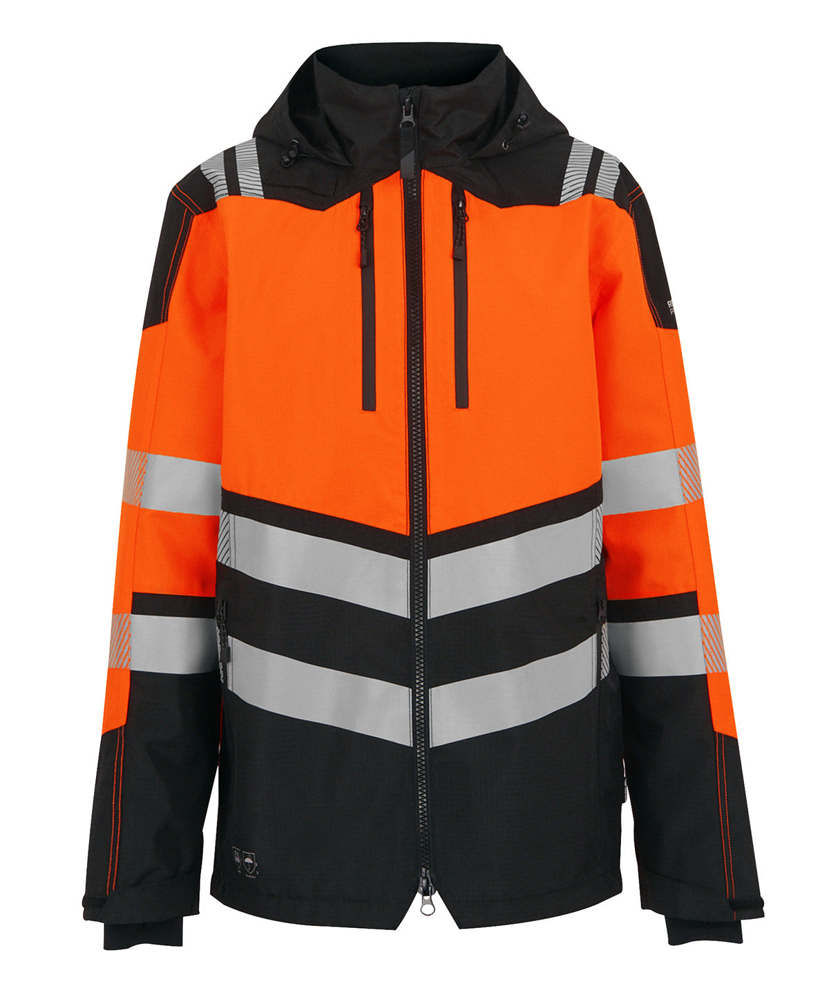 Hi-Vis X-Pro Waterproof shell jacket (Class 2) - Black/Orange