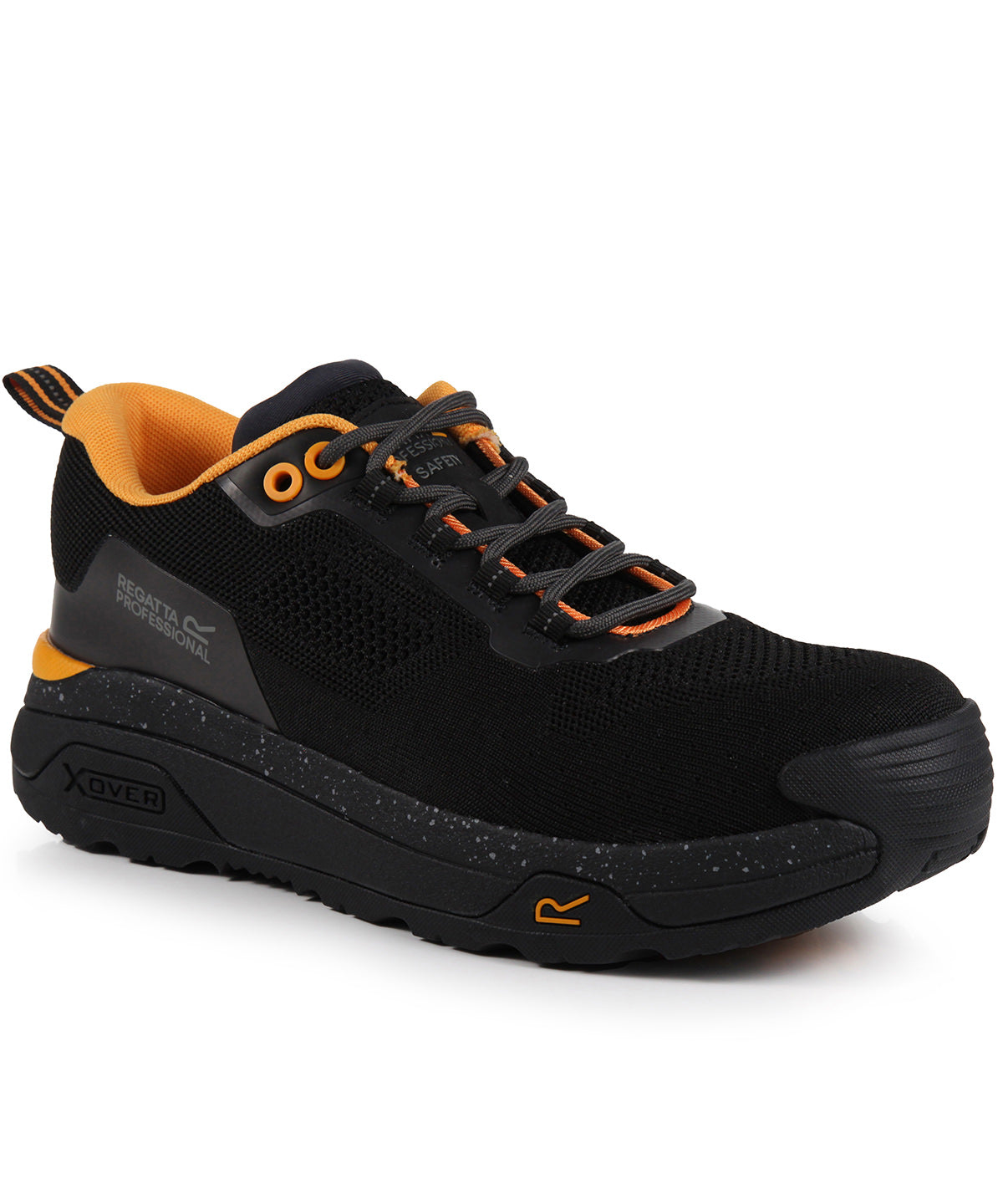 Crossfort S1 X-over metal-free safety trainers - Black/Gunmetal
