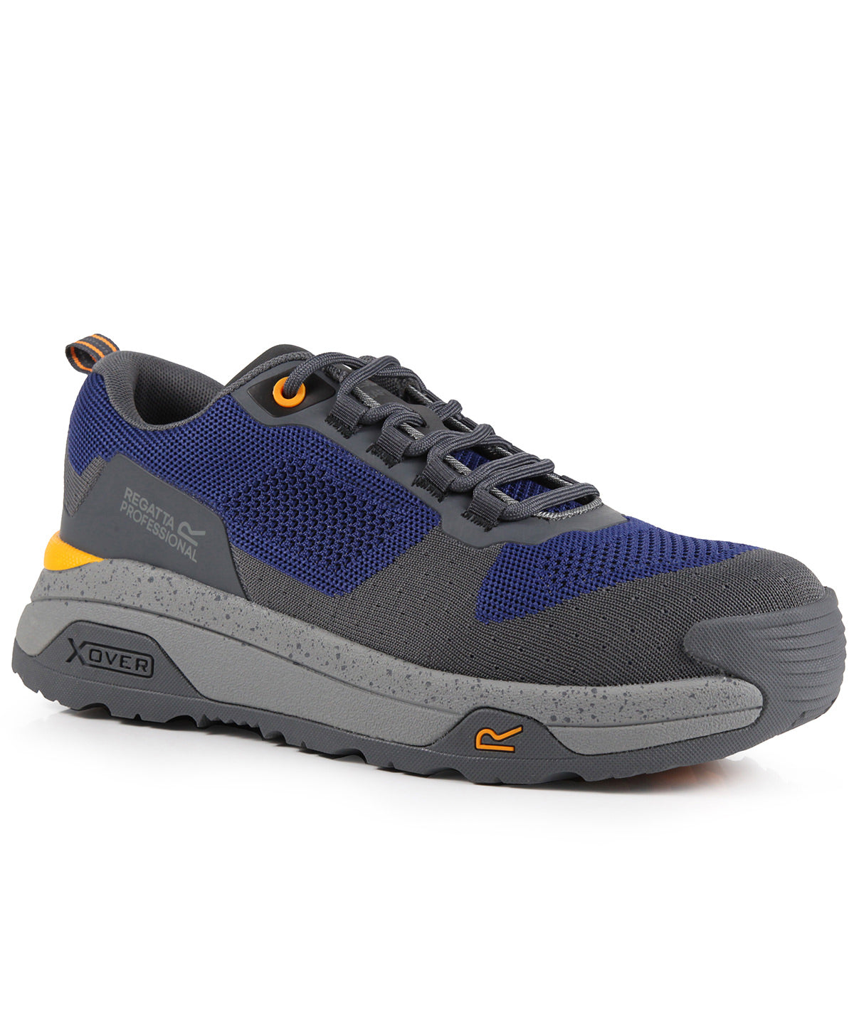 Crossfort S1 X-over metal-free safety trainers - Twilight Blue/Gunmetal