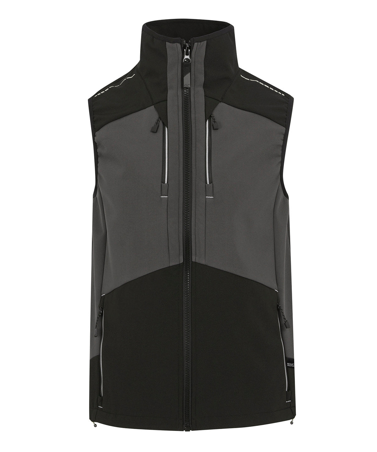 4-Tex stretch 3-layer softshell bodywarmer - Slate Grey/Black