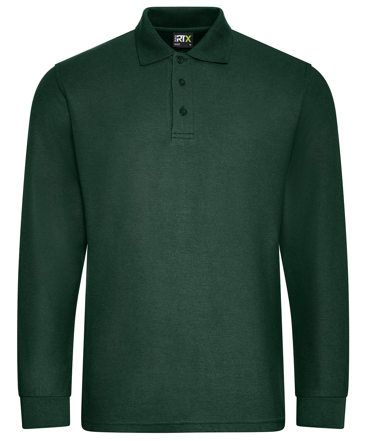 Pro long sleeve polo - Bottle Green