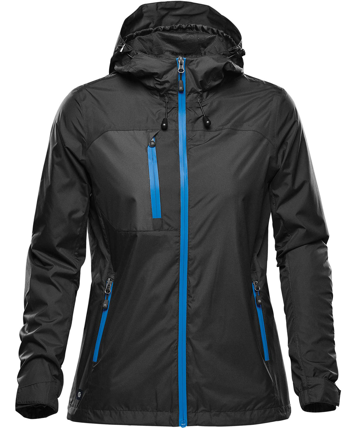 Women's Olympia shell - Black/Azure Blue
