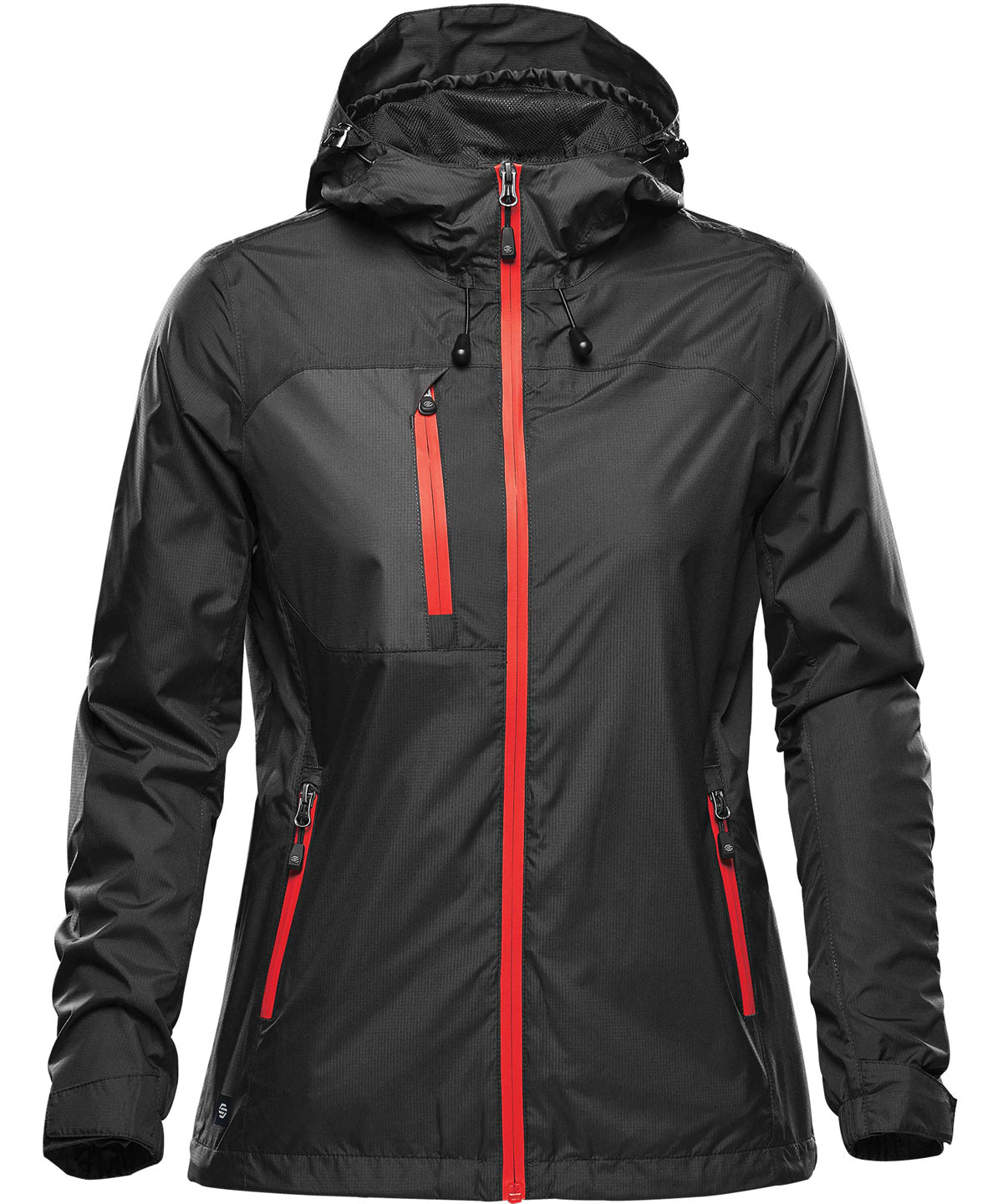 Women's Olympia shell - Black/Bright Red