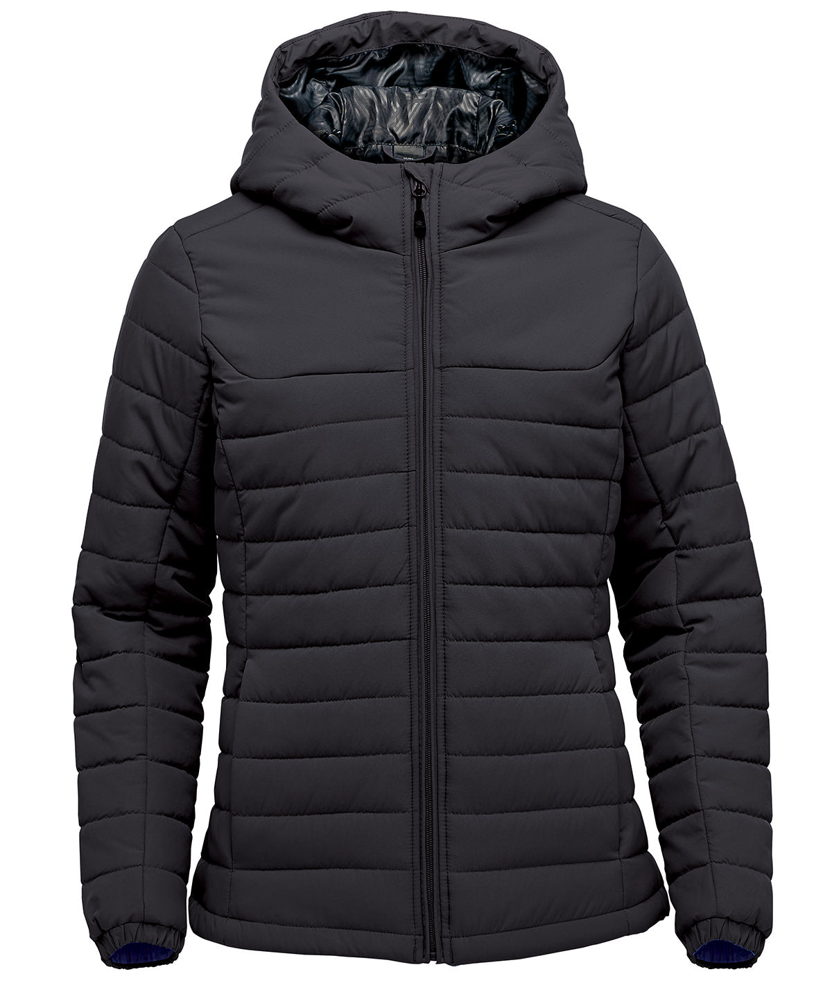 Women’s Nautilus quilted hooded jacket - Black