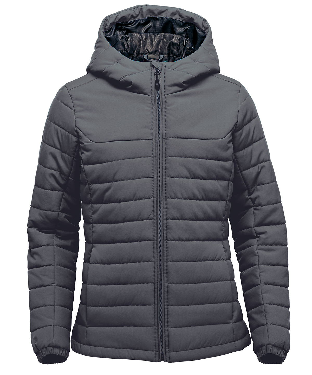 Women’s Nautilus quilted hooded jacket - Dolphin
