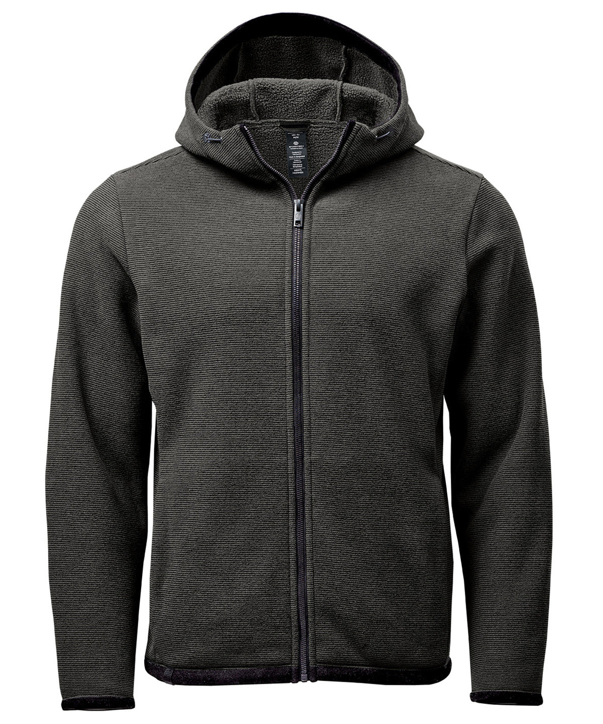 Medusa fleece hoodie - Charcoal Stripe