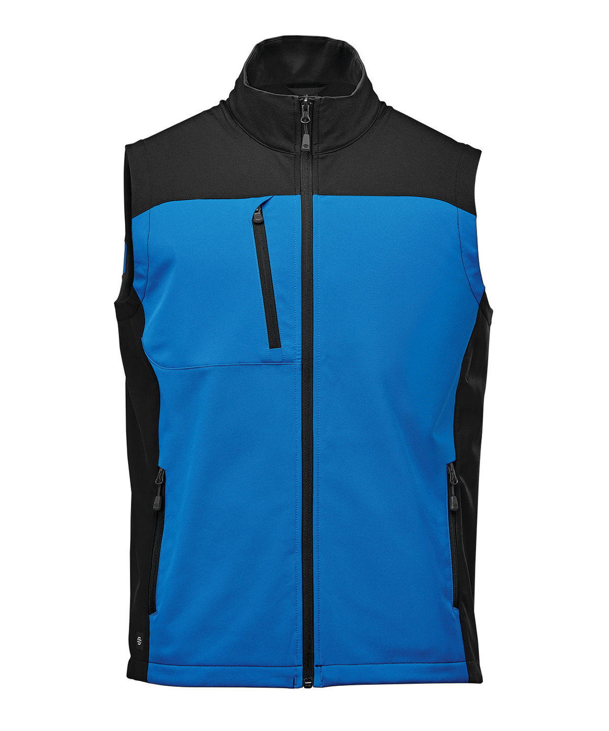 Cascades softshell vest - Azure Blue/Black