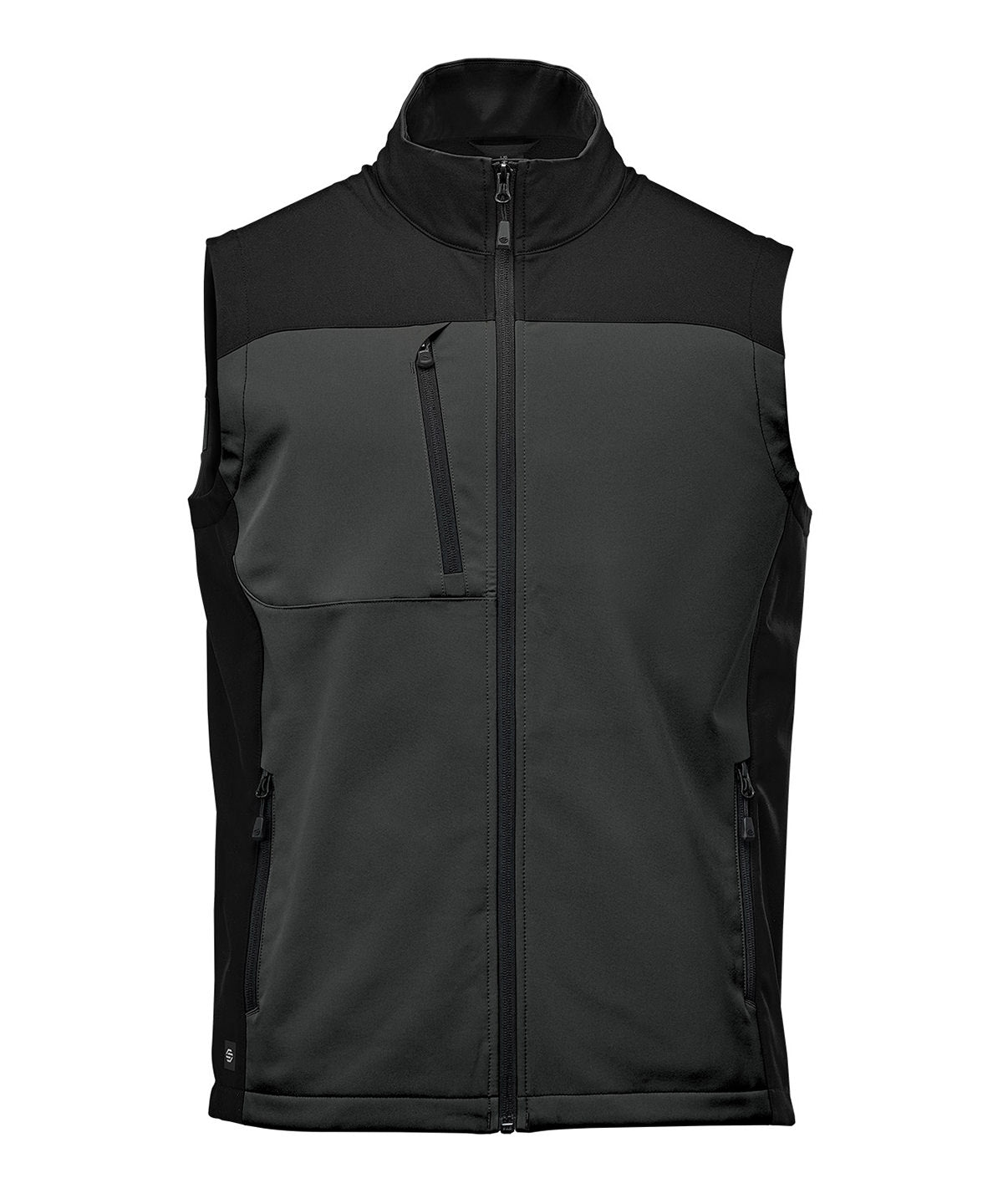 Cascades softshell vest - Dolphin/Black*