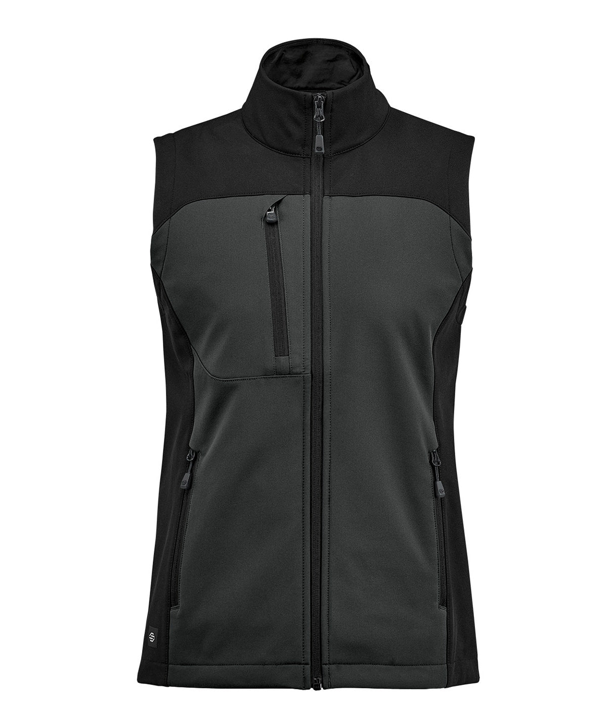 Women’s Cascades softshell vest - Dolphin/Black*