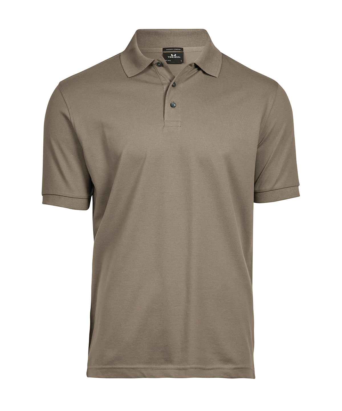 Luxury stretch polo (1405) - Clay