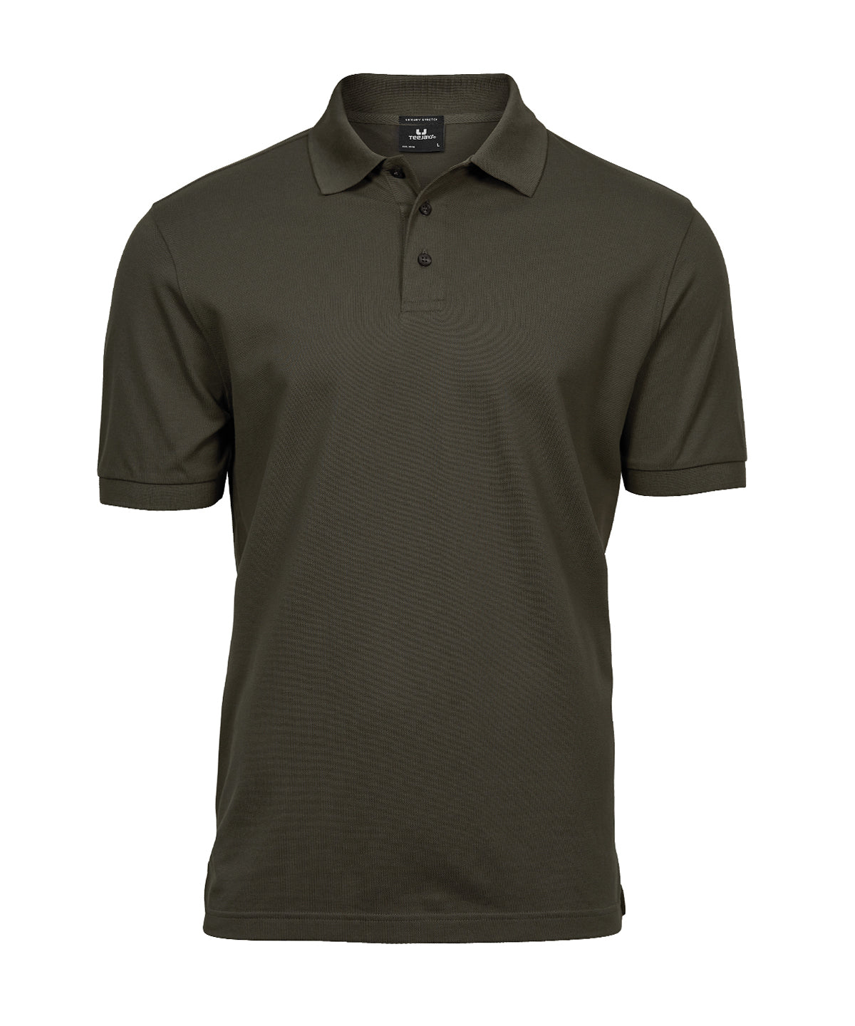 Luxury stretch polo (1405) - Dark Olive