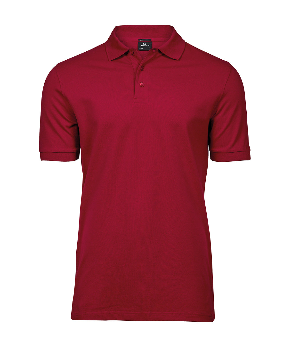 Luxury stretch polo (1405) - Deep Red