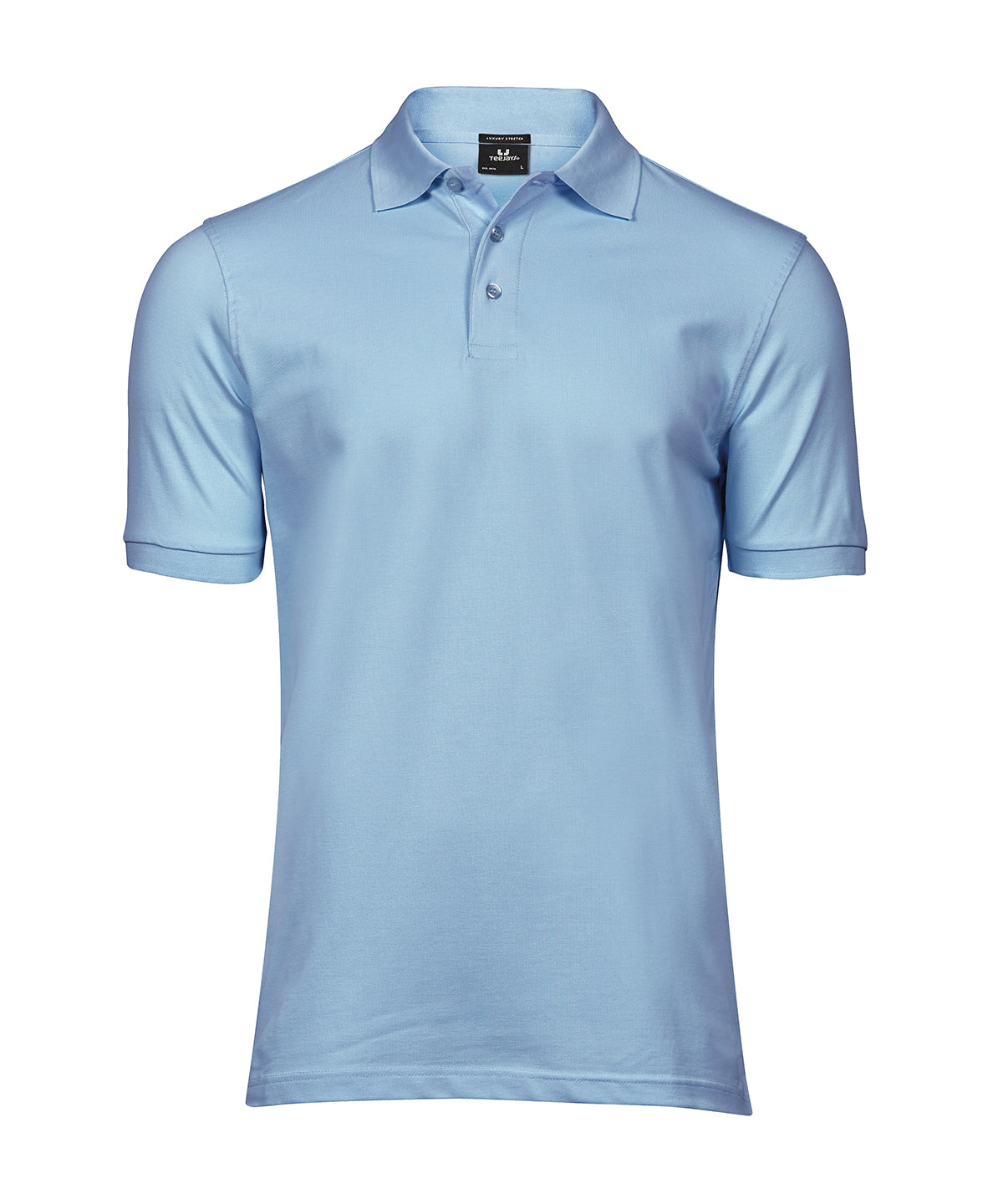 Luxury stretch polo (1405) - Light Blue