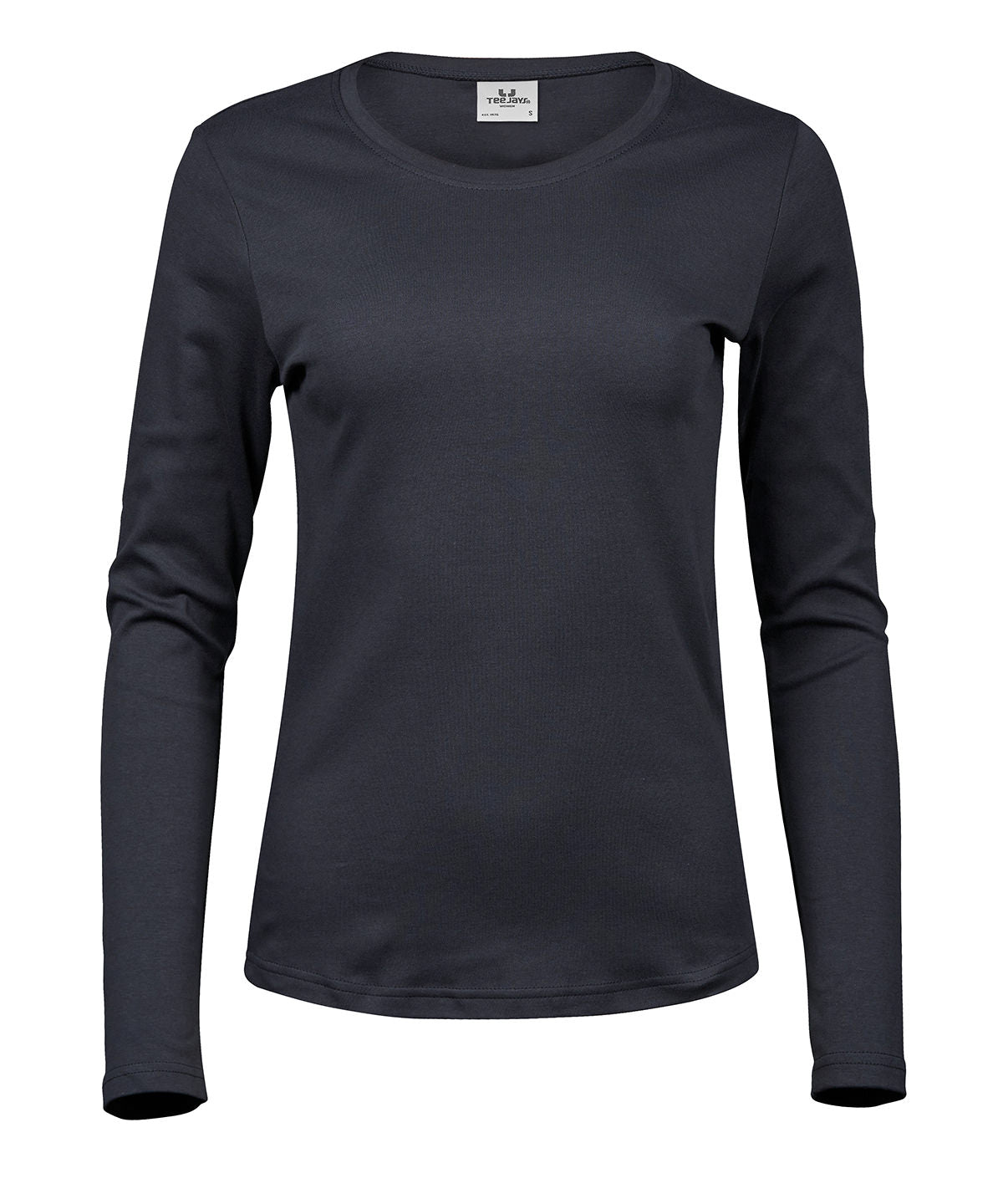 Women’s long sleeve interlock tee (590) - Dark Grey