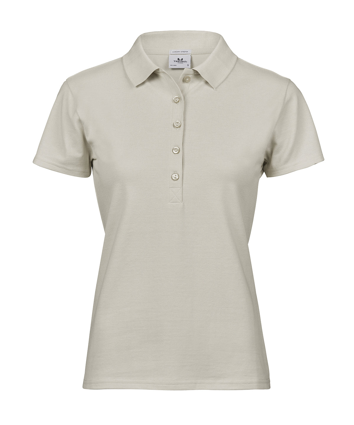 Women’s luxury stretch polo (145) - Cement