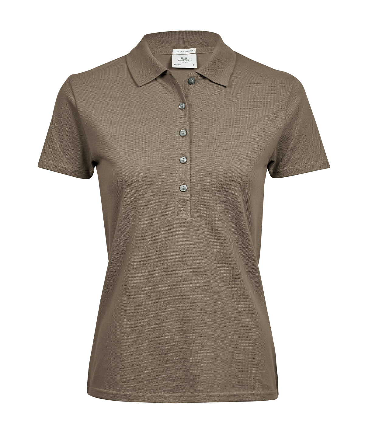 Women’s luxury stretch polo (145) - Clay