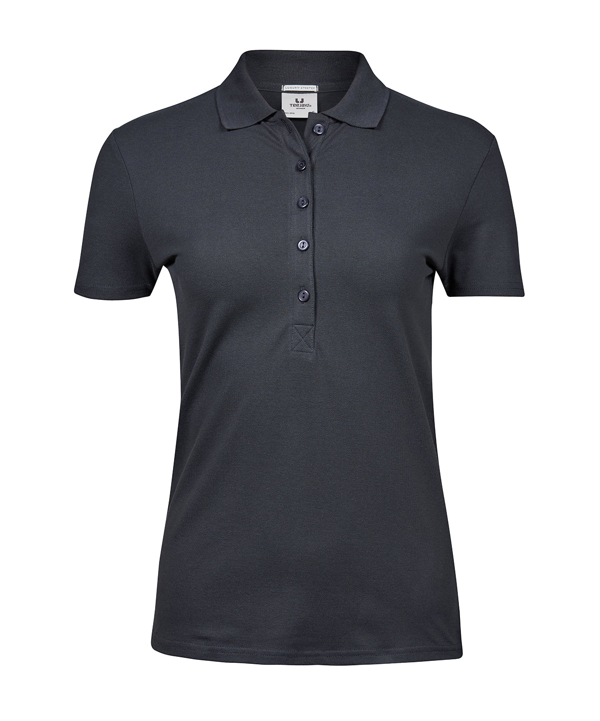 Women’s luxury stretch polo (145) - Dark Grey