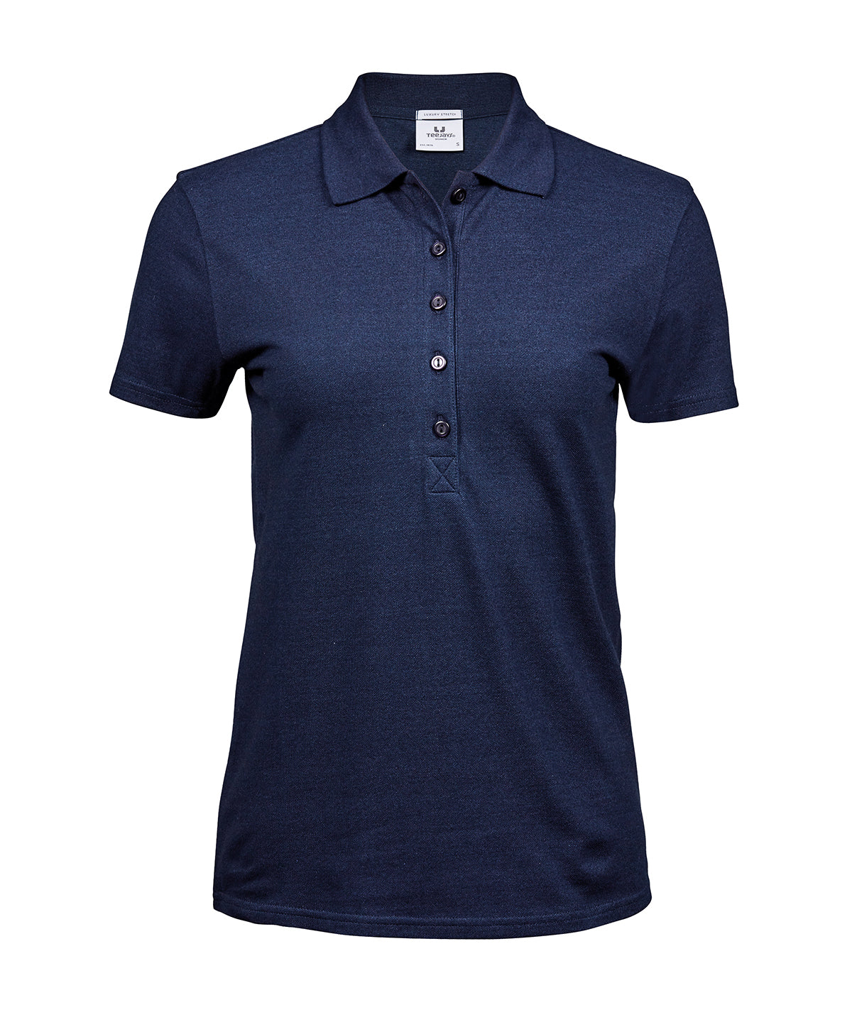 Women’s luxury stretch polo (145) - Denim
