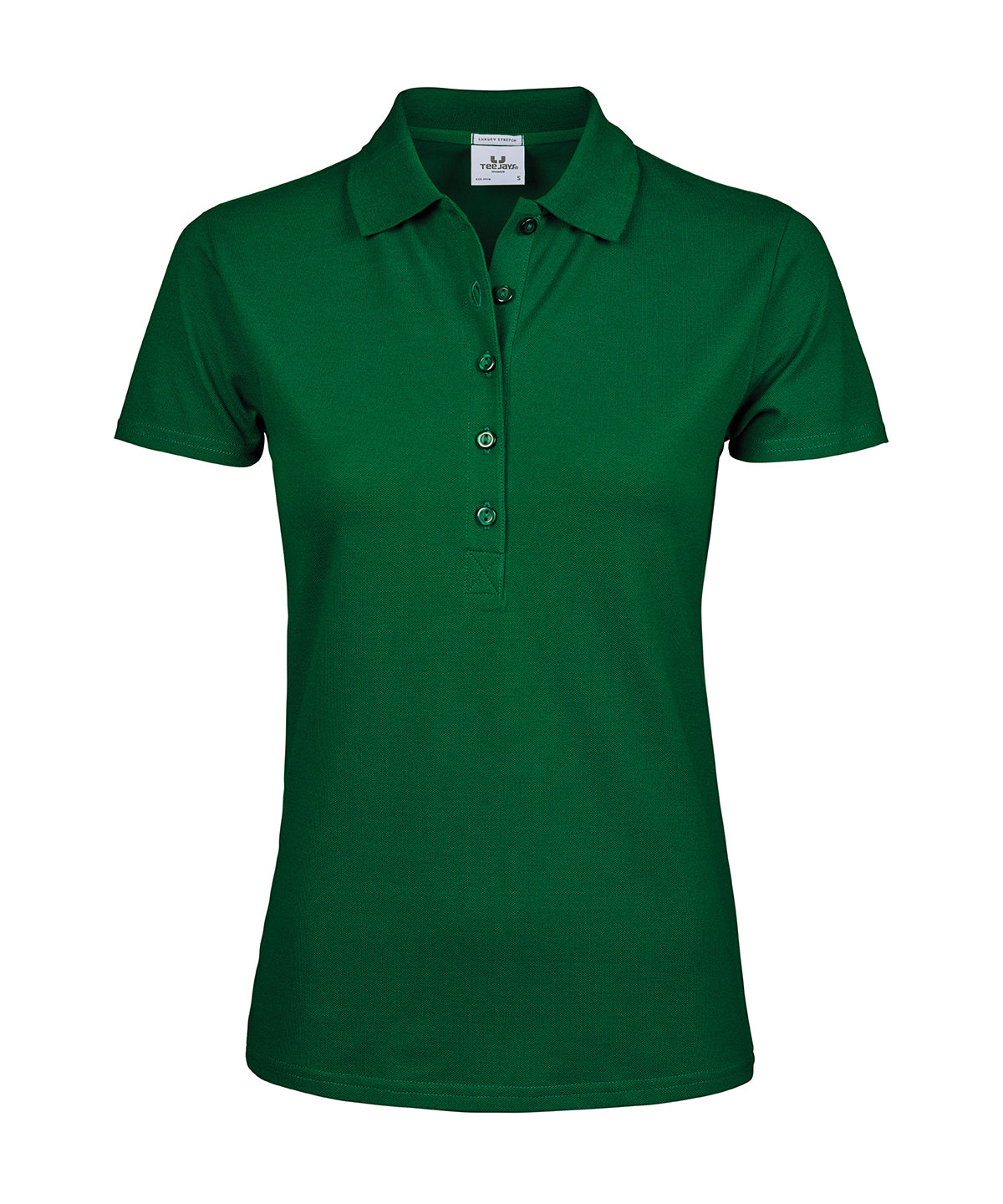 Women’s luxury stretch polo (145) - Forest Green