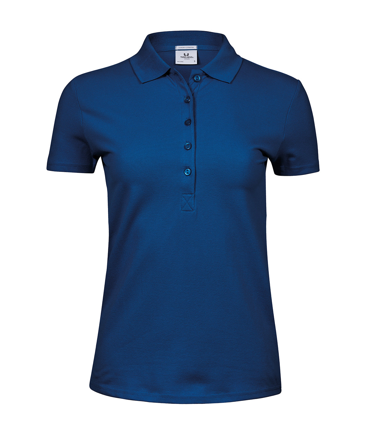Women’s luxury stretch polo (145) - Indigo Blue