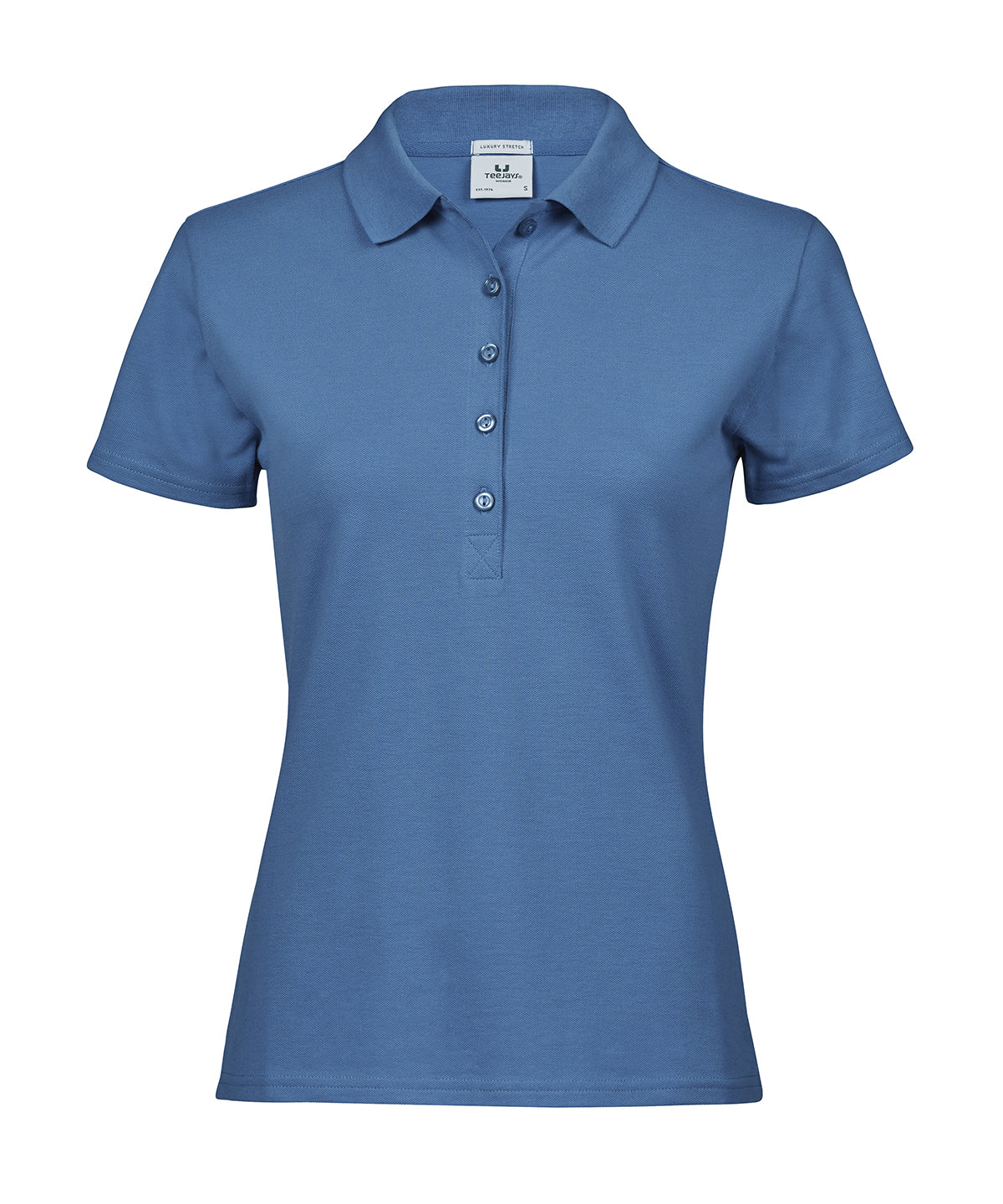 Women’s luxury stretch polo (145) - Ocean Blue