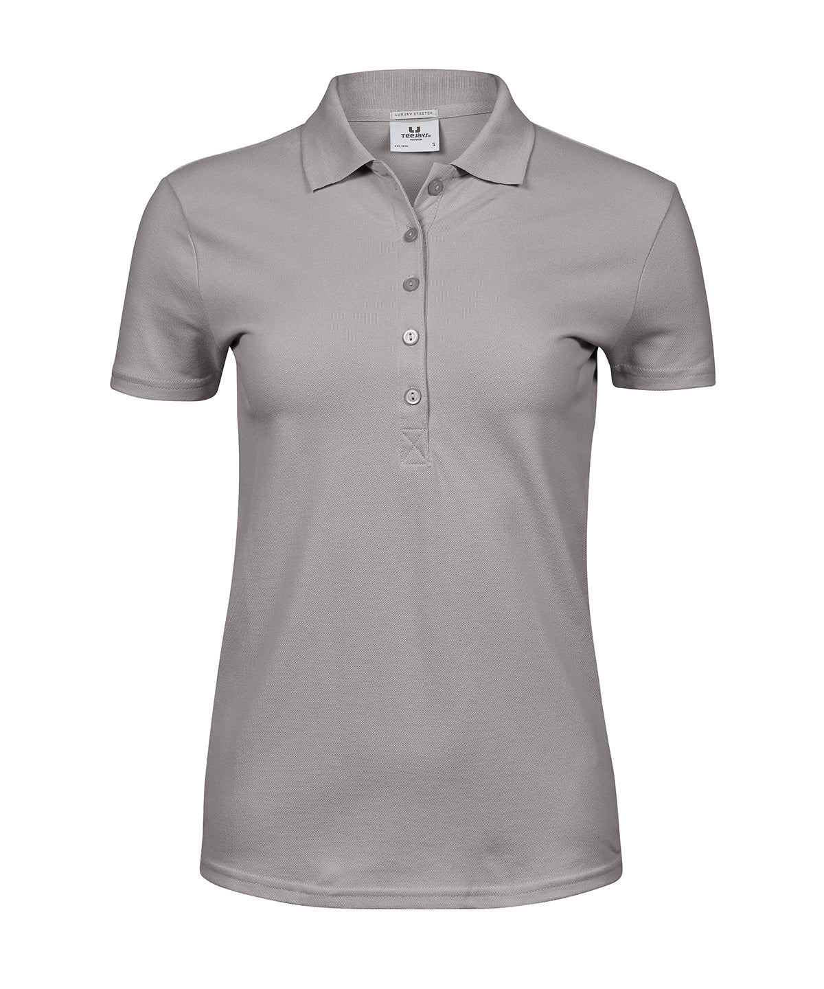 Women’s luxury stretch polo (145) - Stone