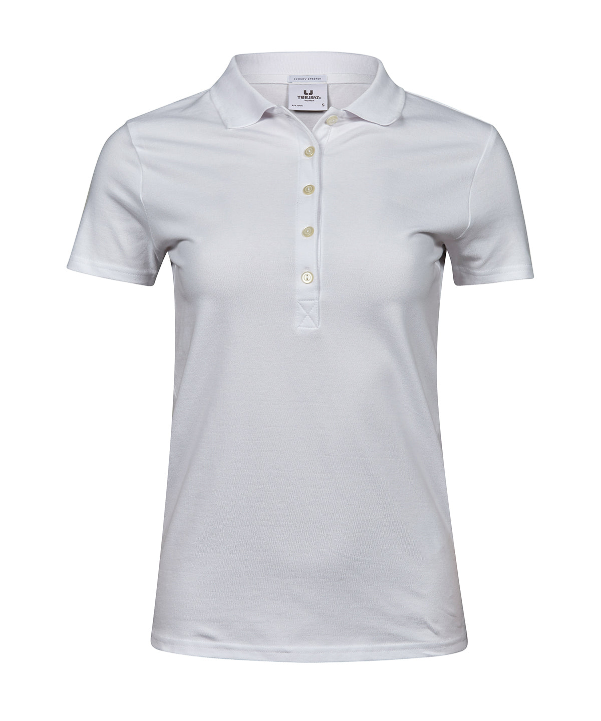 Women’s luxury stretch polo (145) - White