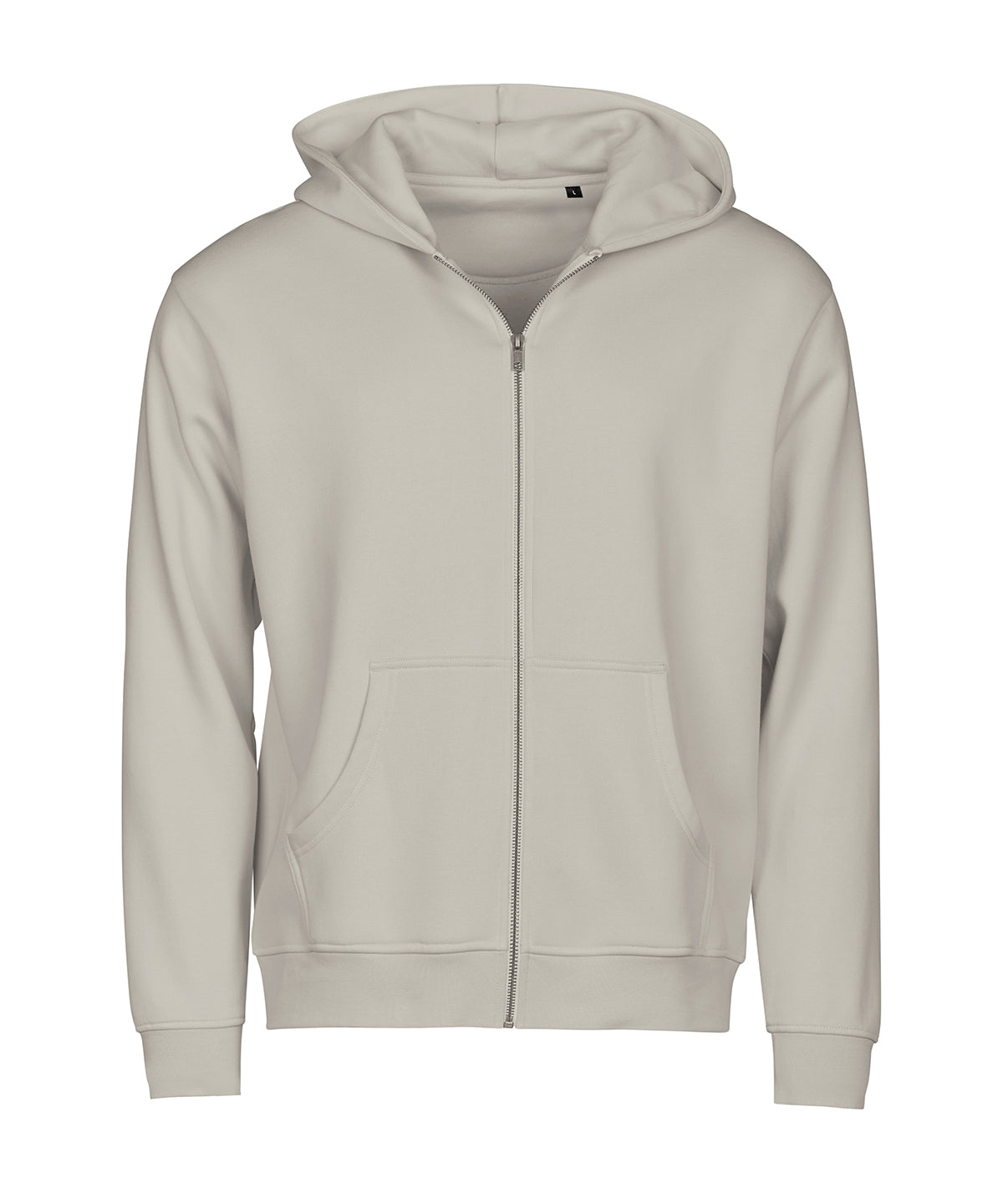 UNLABELED hooded full-zip sweatshirt (5154) - Cement