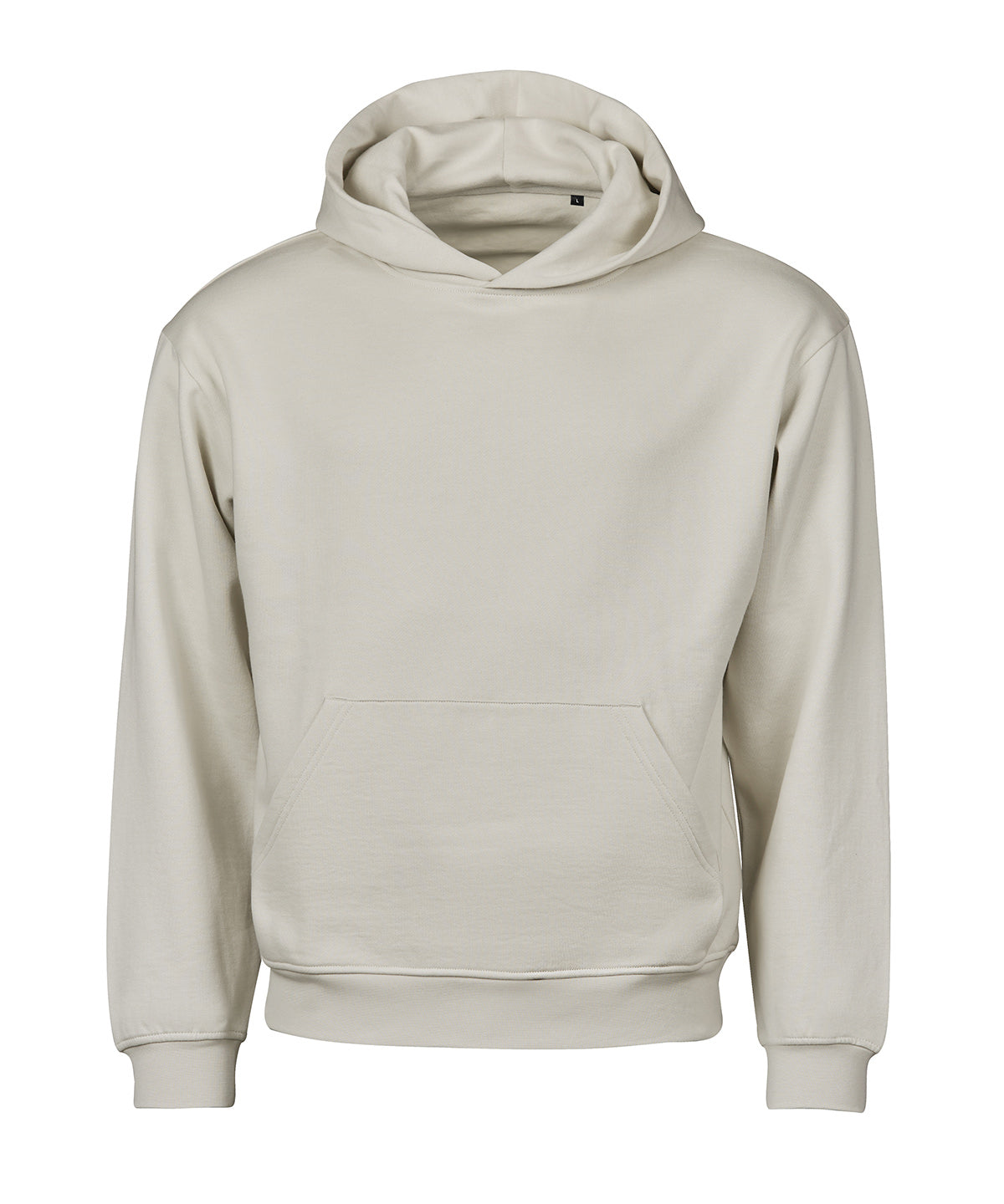 UNLABELED heavy loose-fit hooded sweatshirt (5162) - Cement