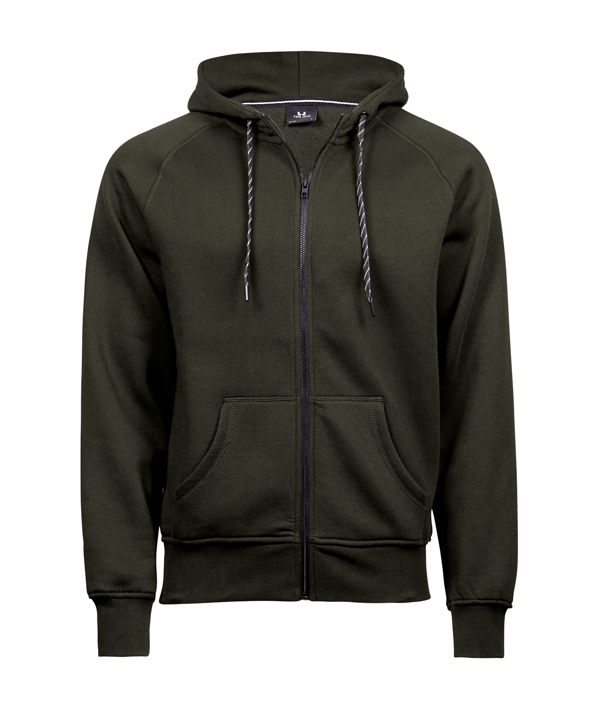 Fashion full-zip hoodie (5435) - Dark Olive