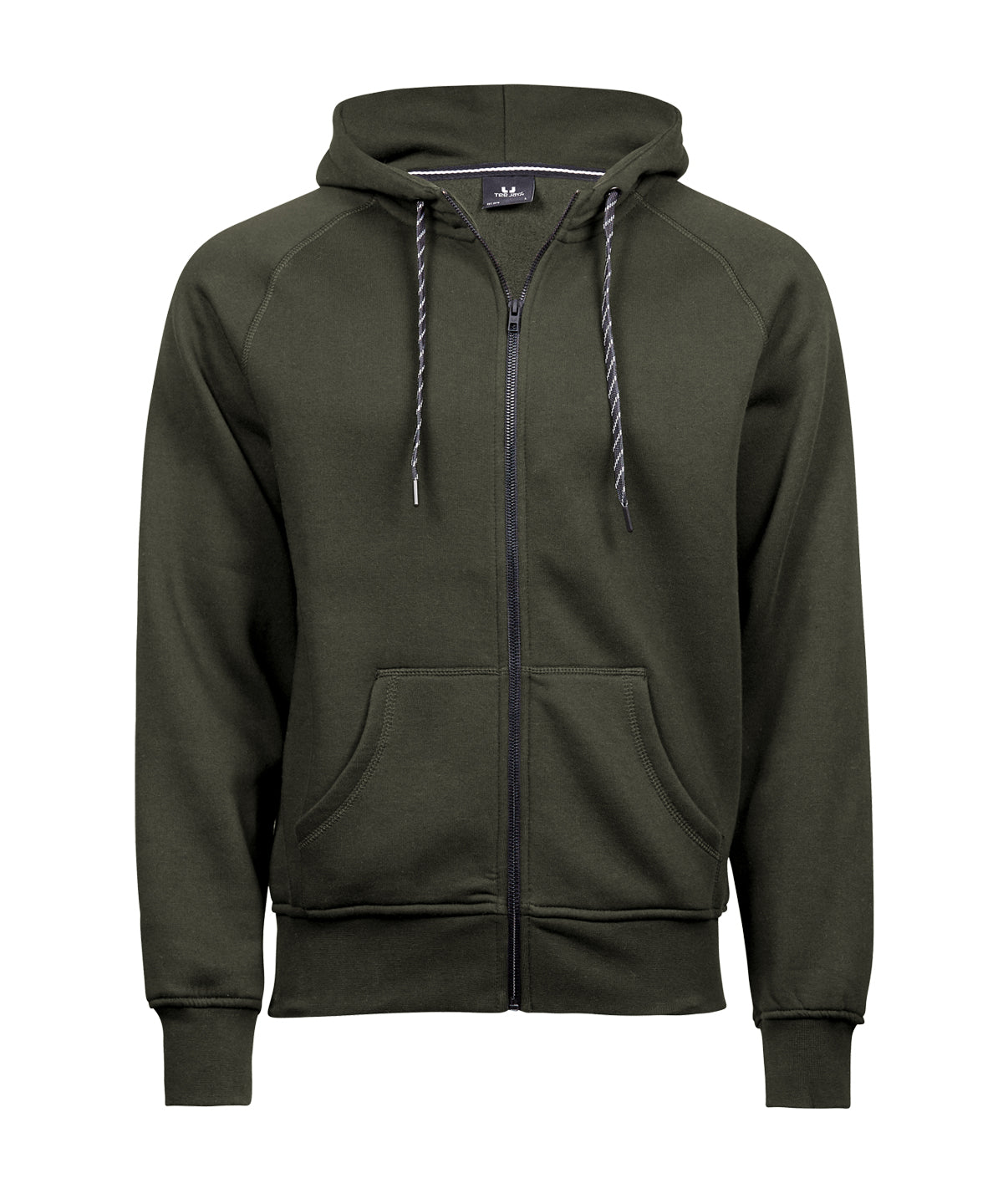 Fashion full-zip hoodie (5435) - Deep Green