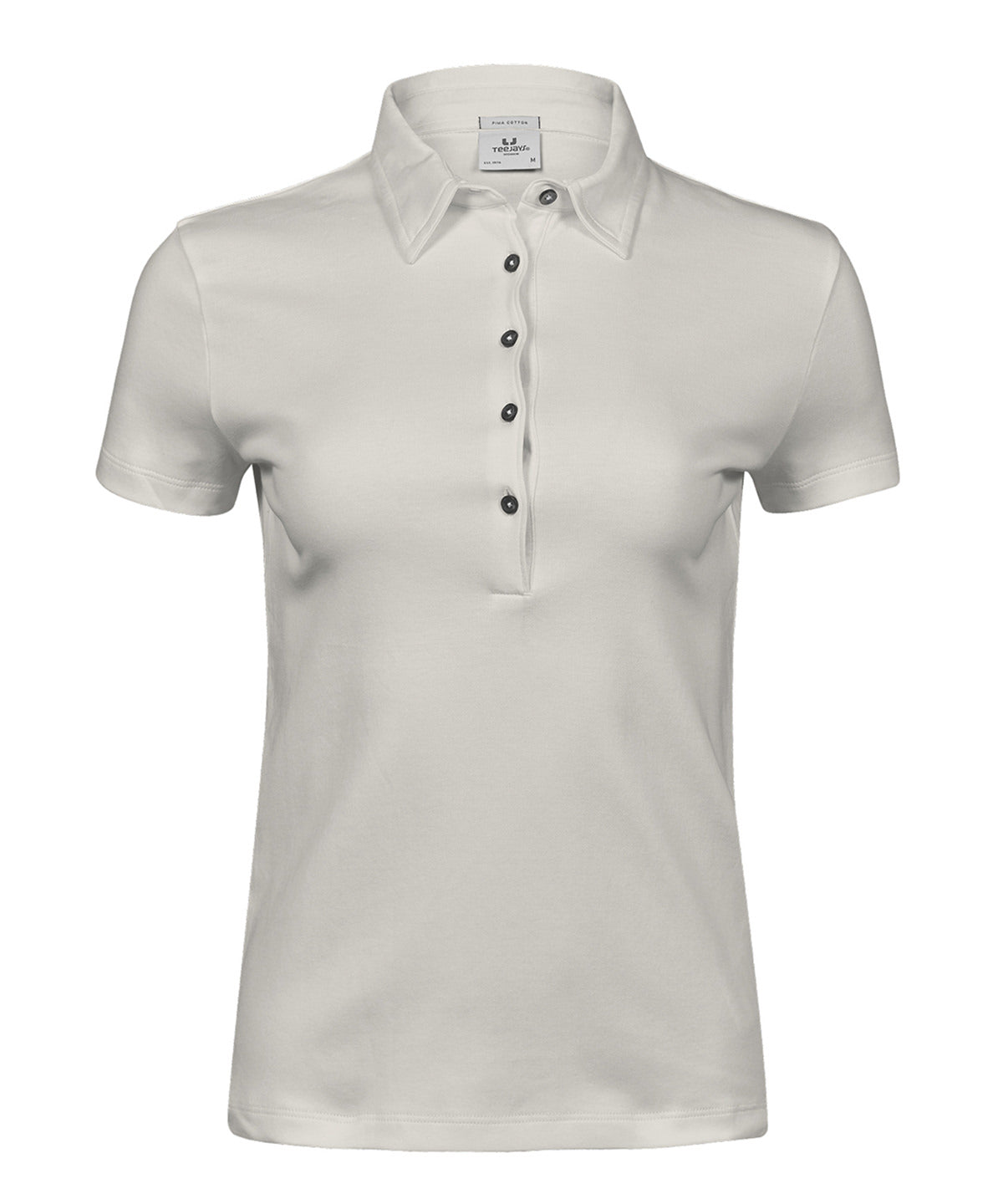 Women’s Pima cotton polo (1441) - Cement