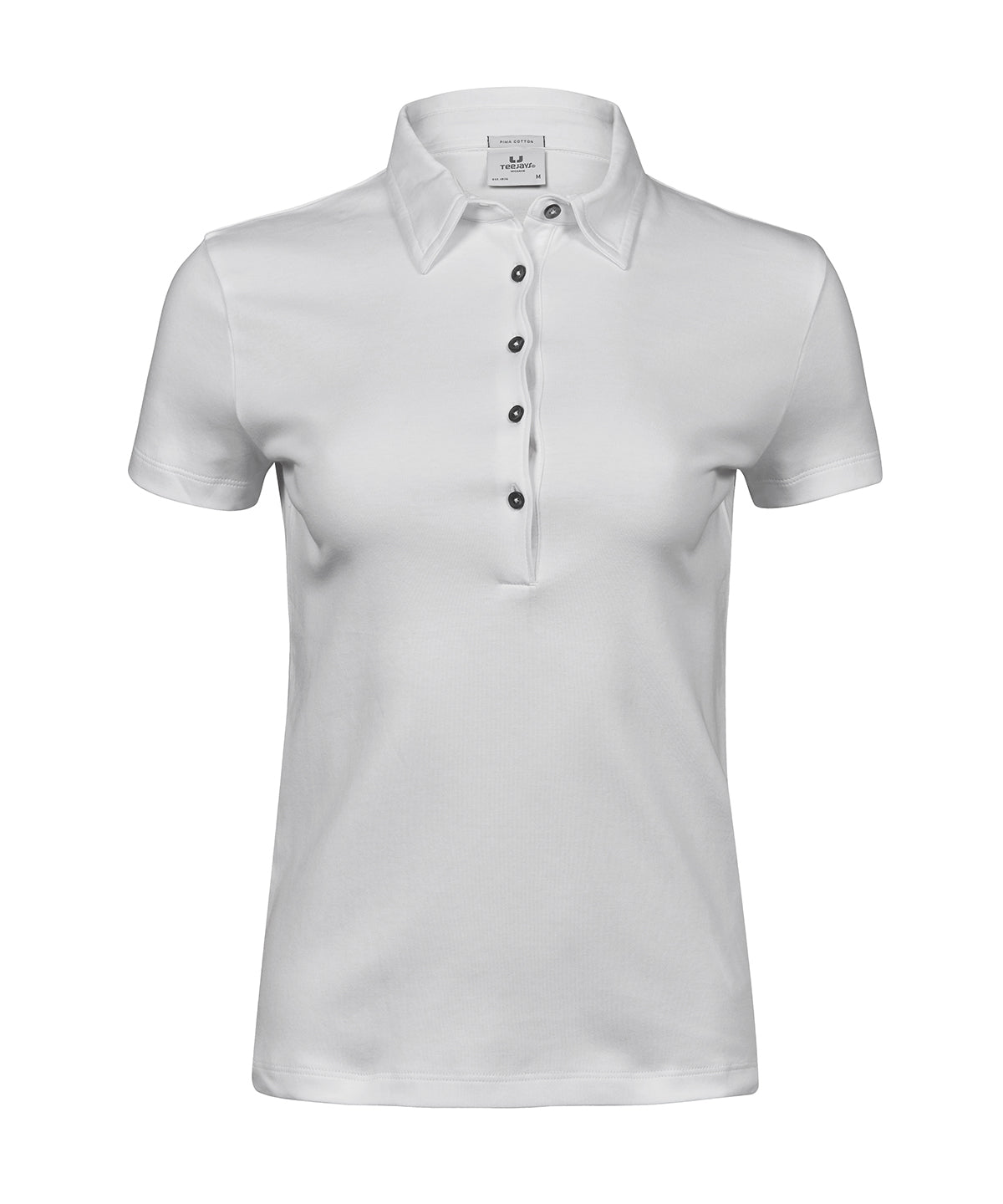 Women’s Pima cotton polo (1441) - White