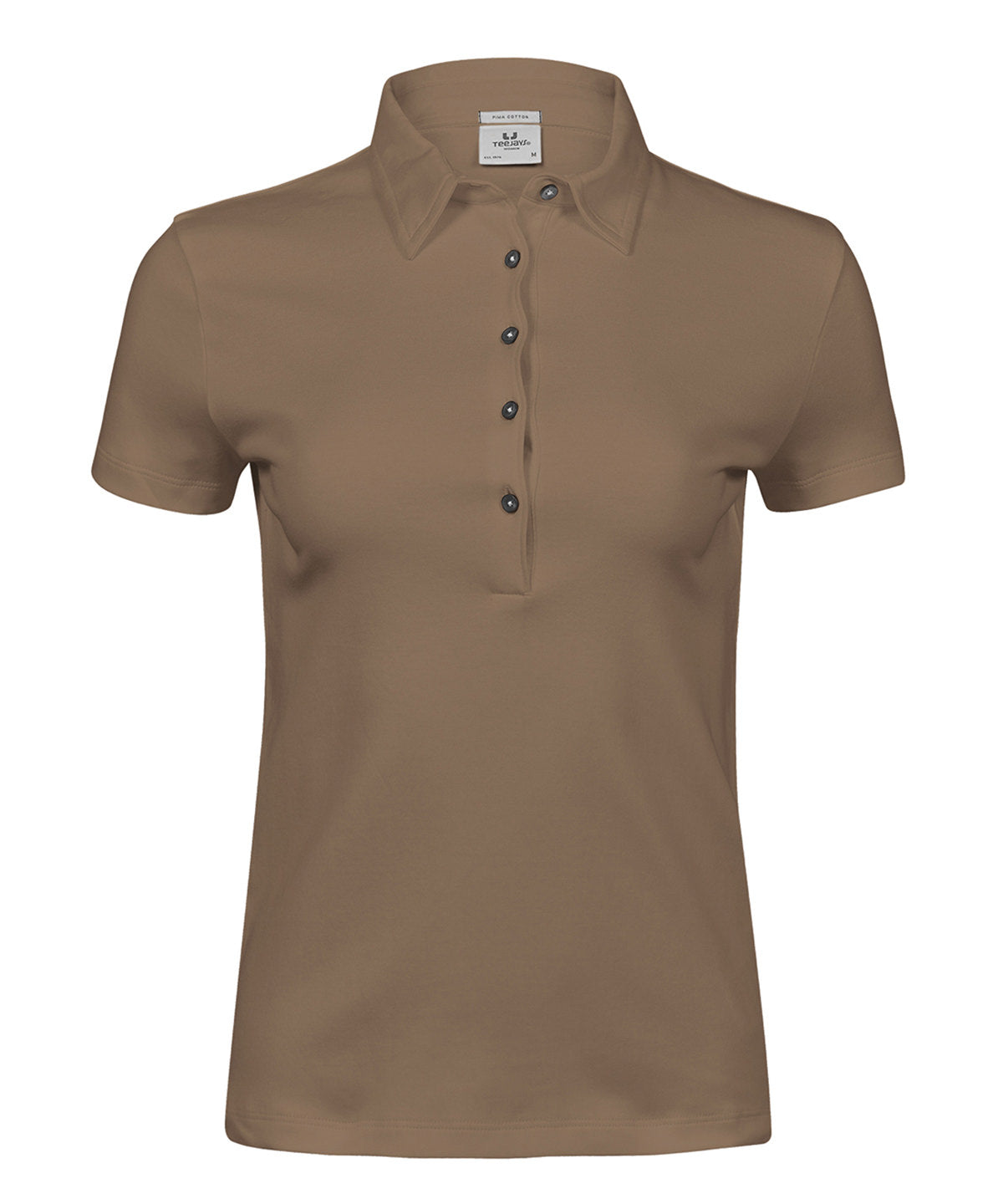 Women’s Pima cotton polo (1441) - Wood
