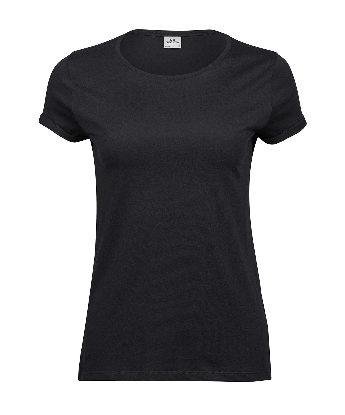 Women’s roll-up tee (5063) - Black