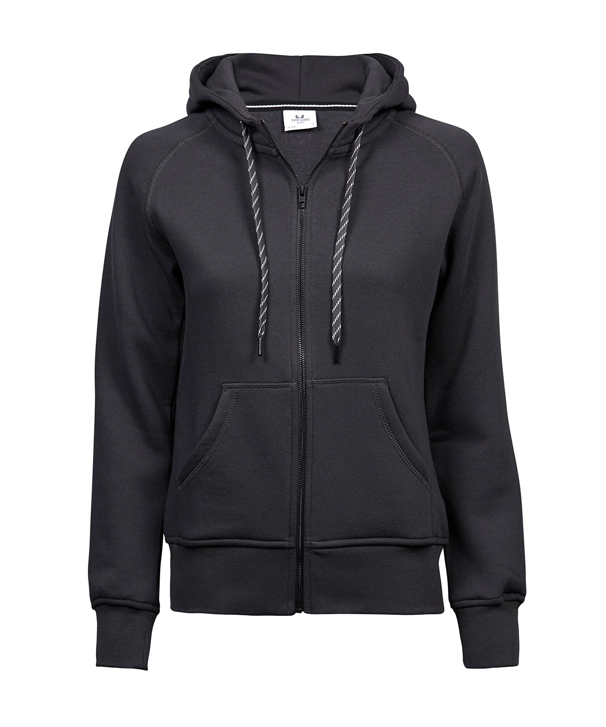 Women’s fashion full-zip hoodie (5436) - Dark Grey