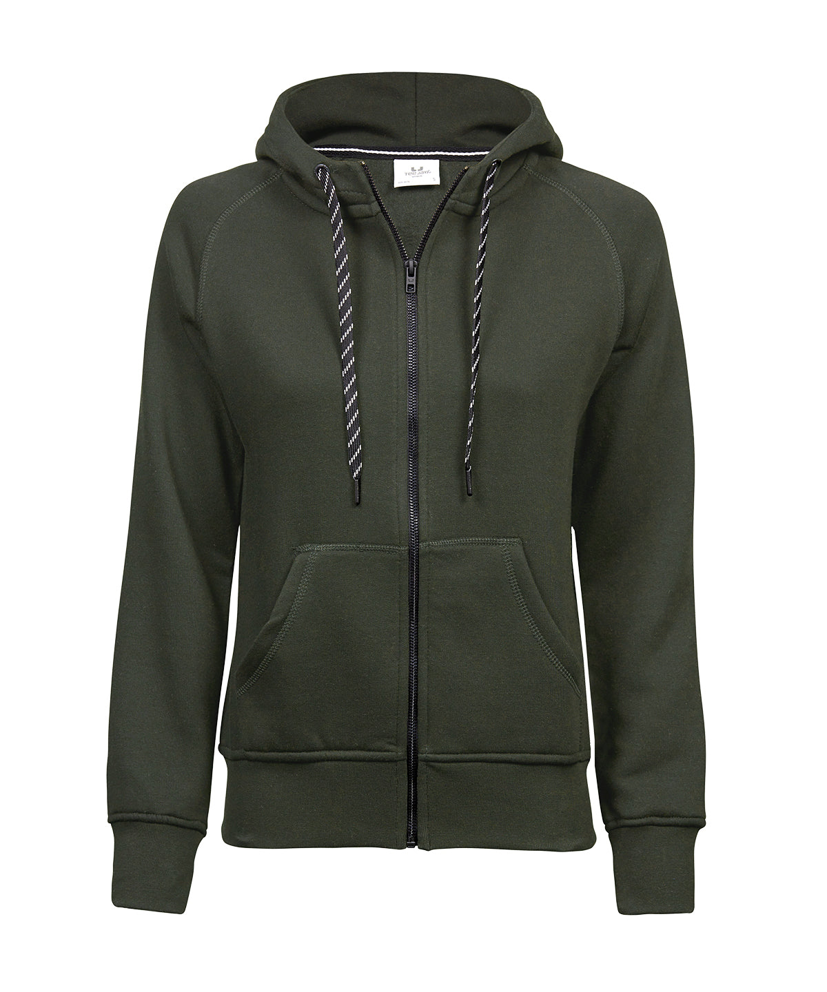 Women’s fashion full-zip hoodie (5436) - Deep Green