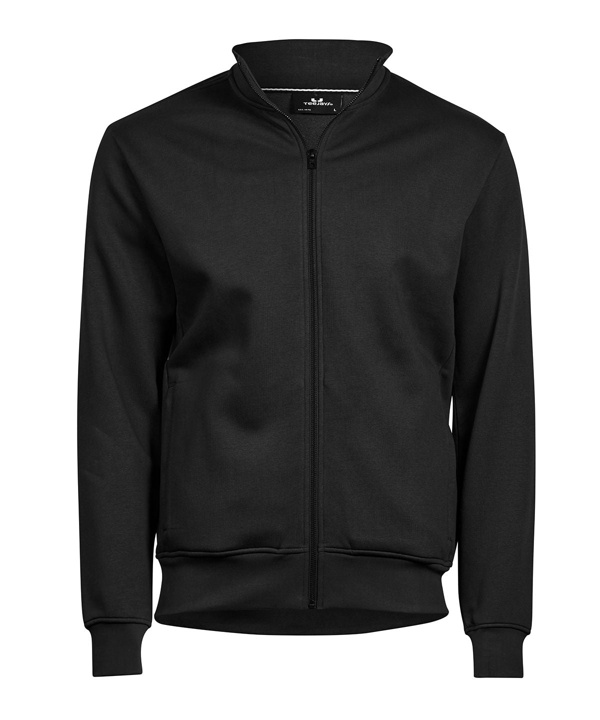 Full-zip sweat cardigan (5440) - Black*