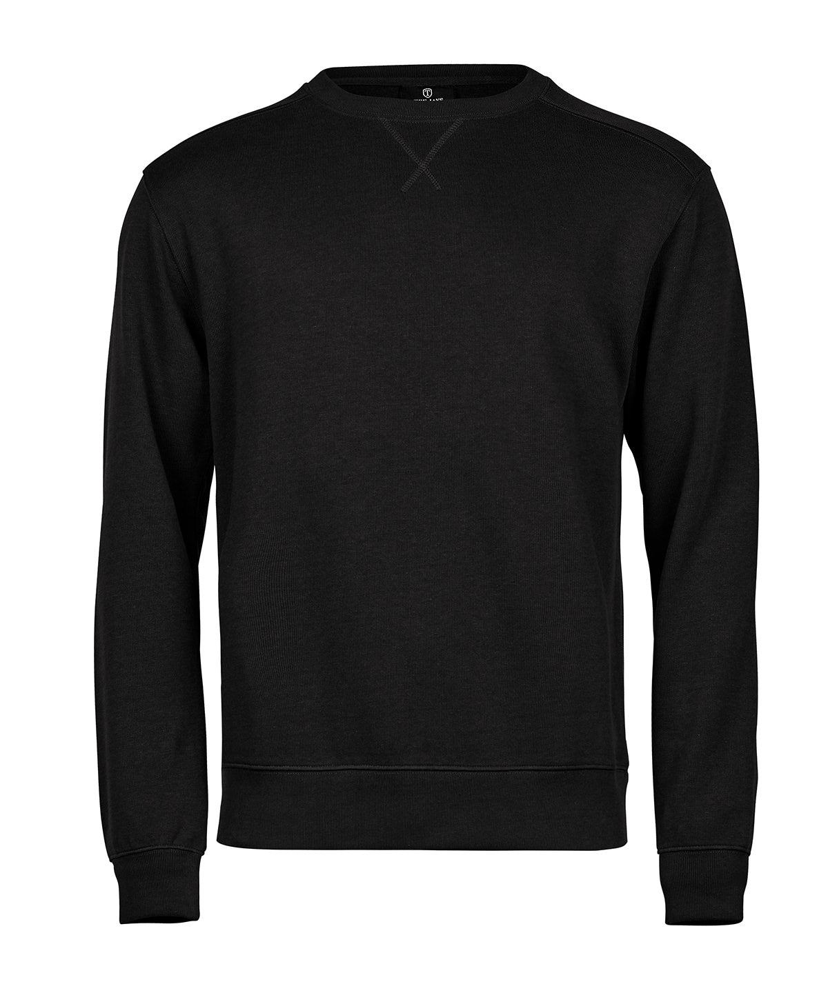 Ribbed interlock crew neck (5504) - Black