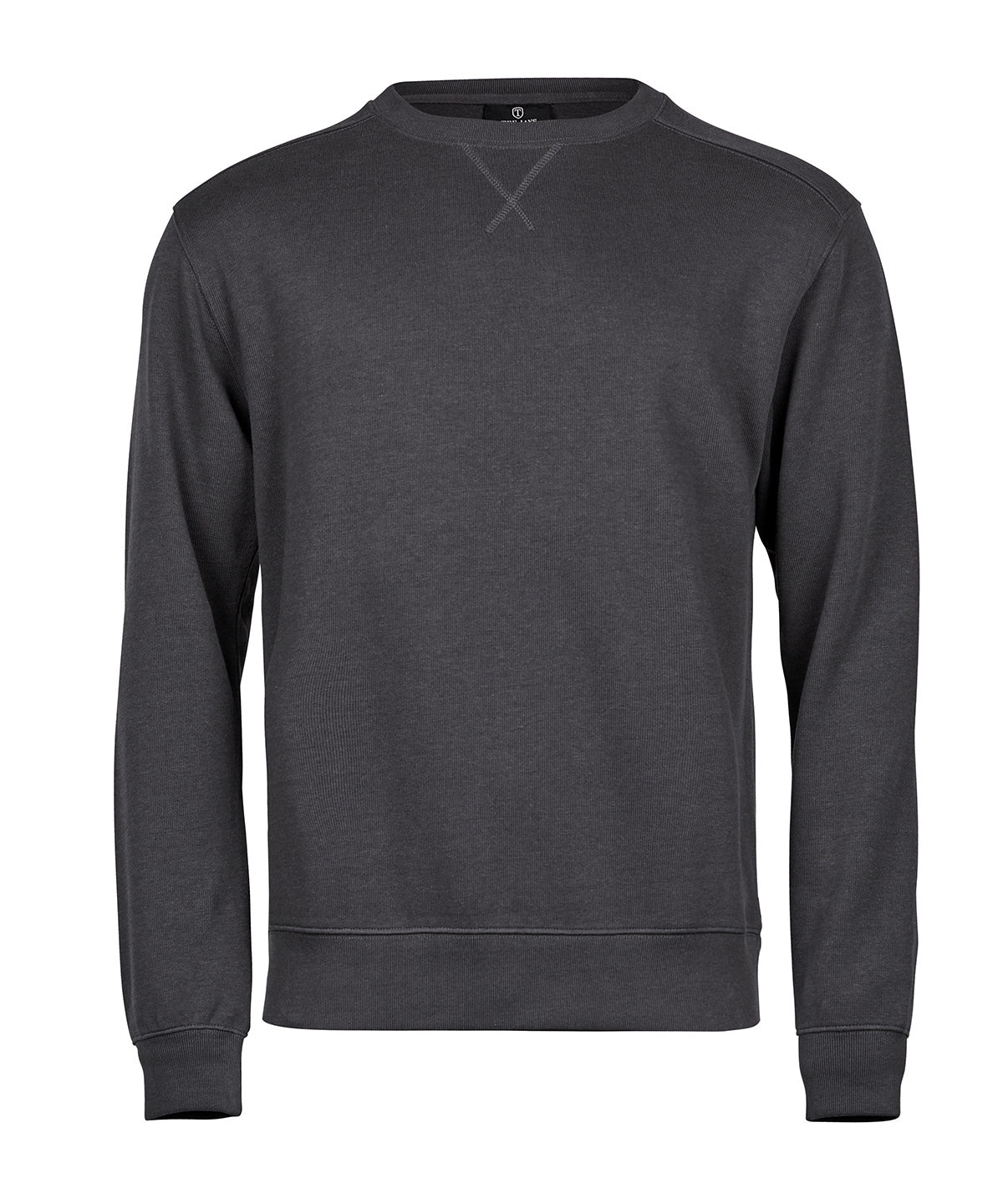 Ribbed interlock crew neck (5504) - Dark Grey
