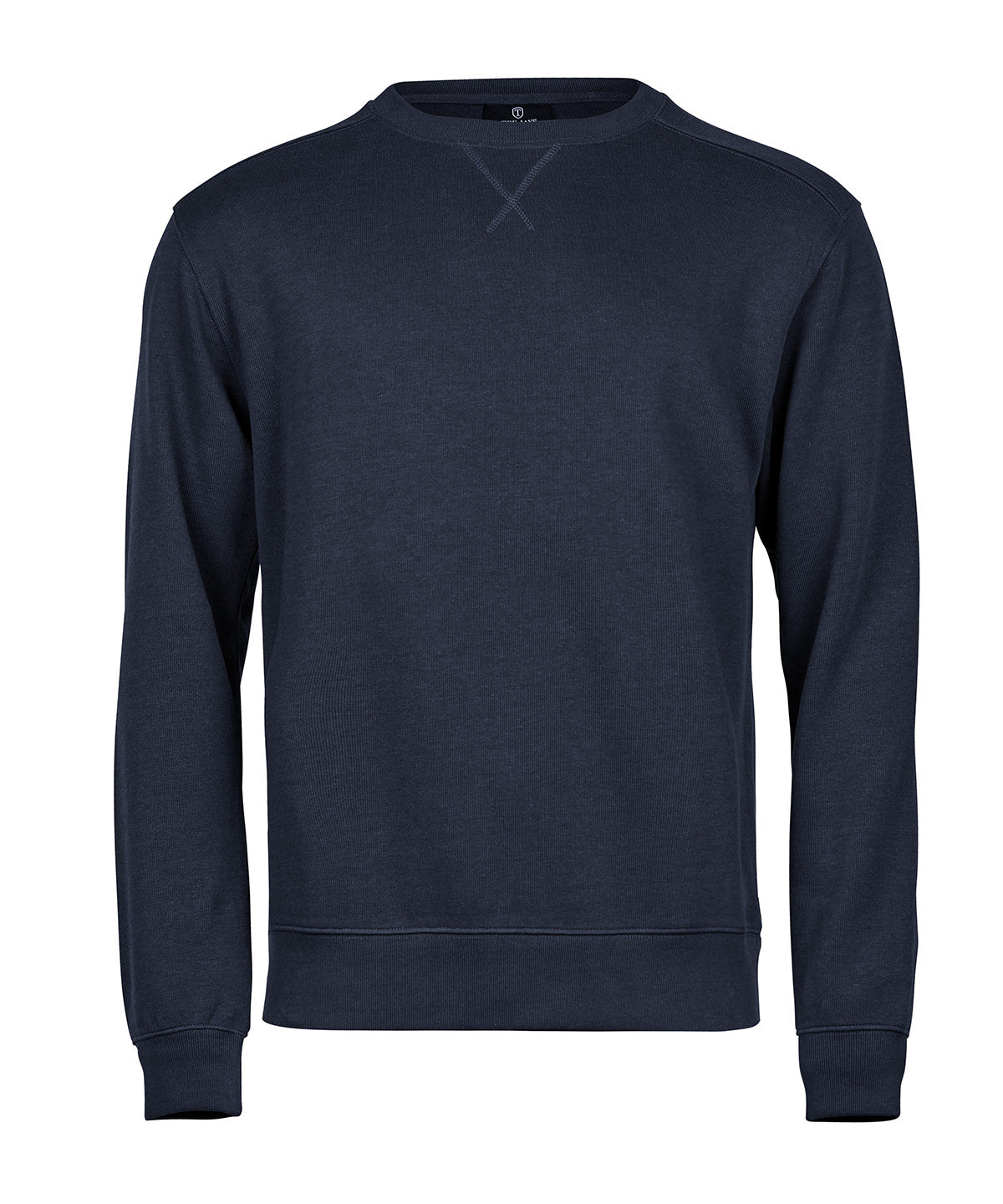Ribbed interlock crew neck (5504) - Navy