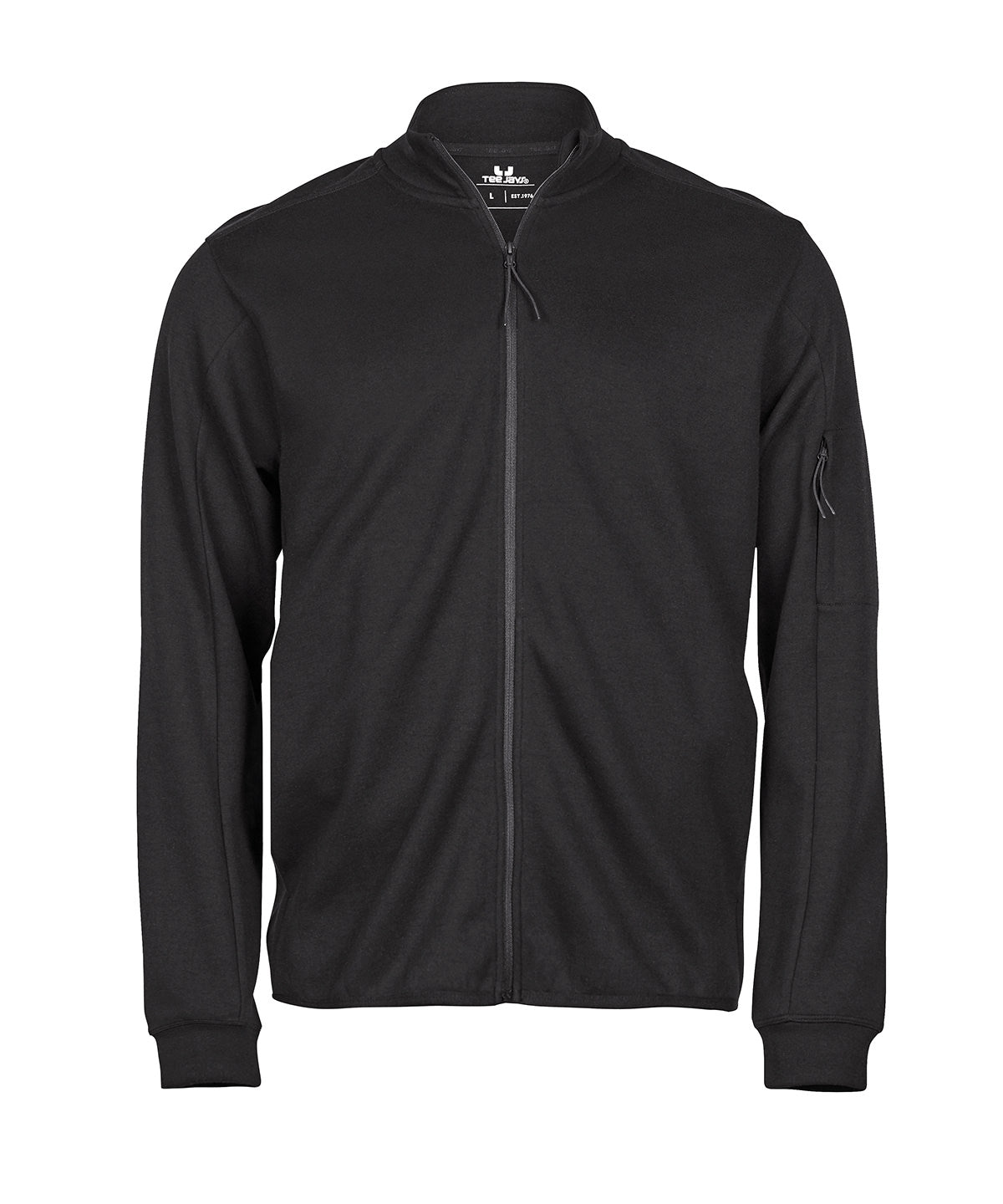 Athletic full-zip sweatshirt (5704) - Black