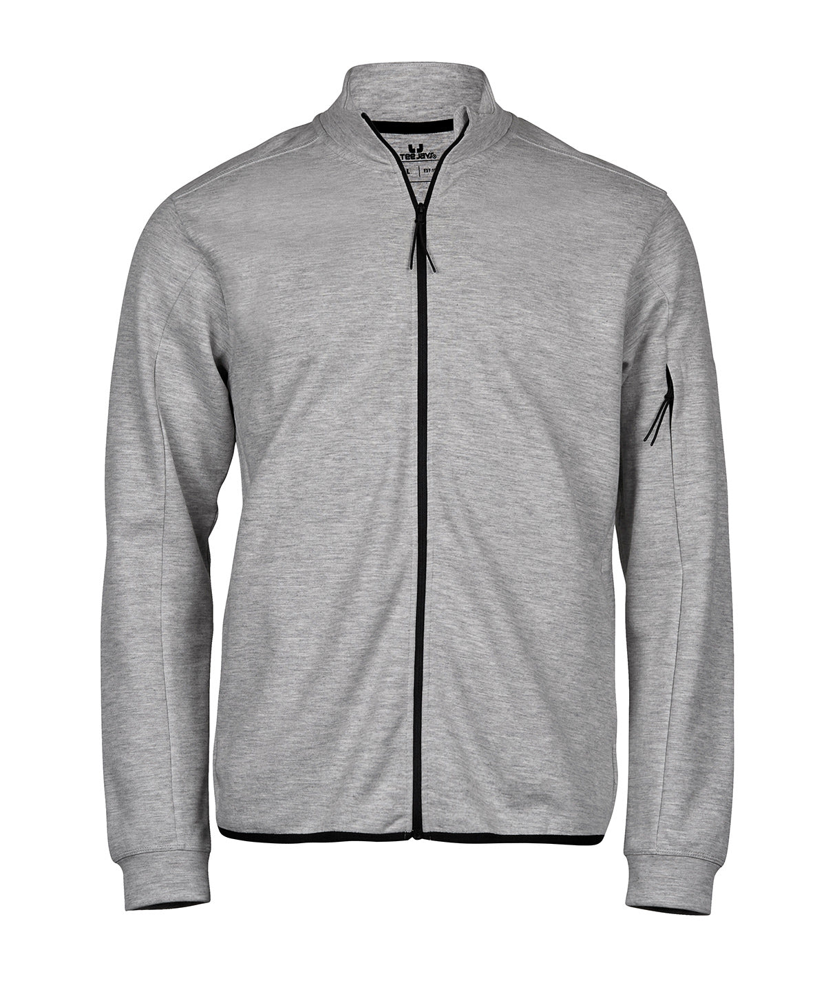 Athletic full-zip sweatshirt (5704) - Heather Grey