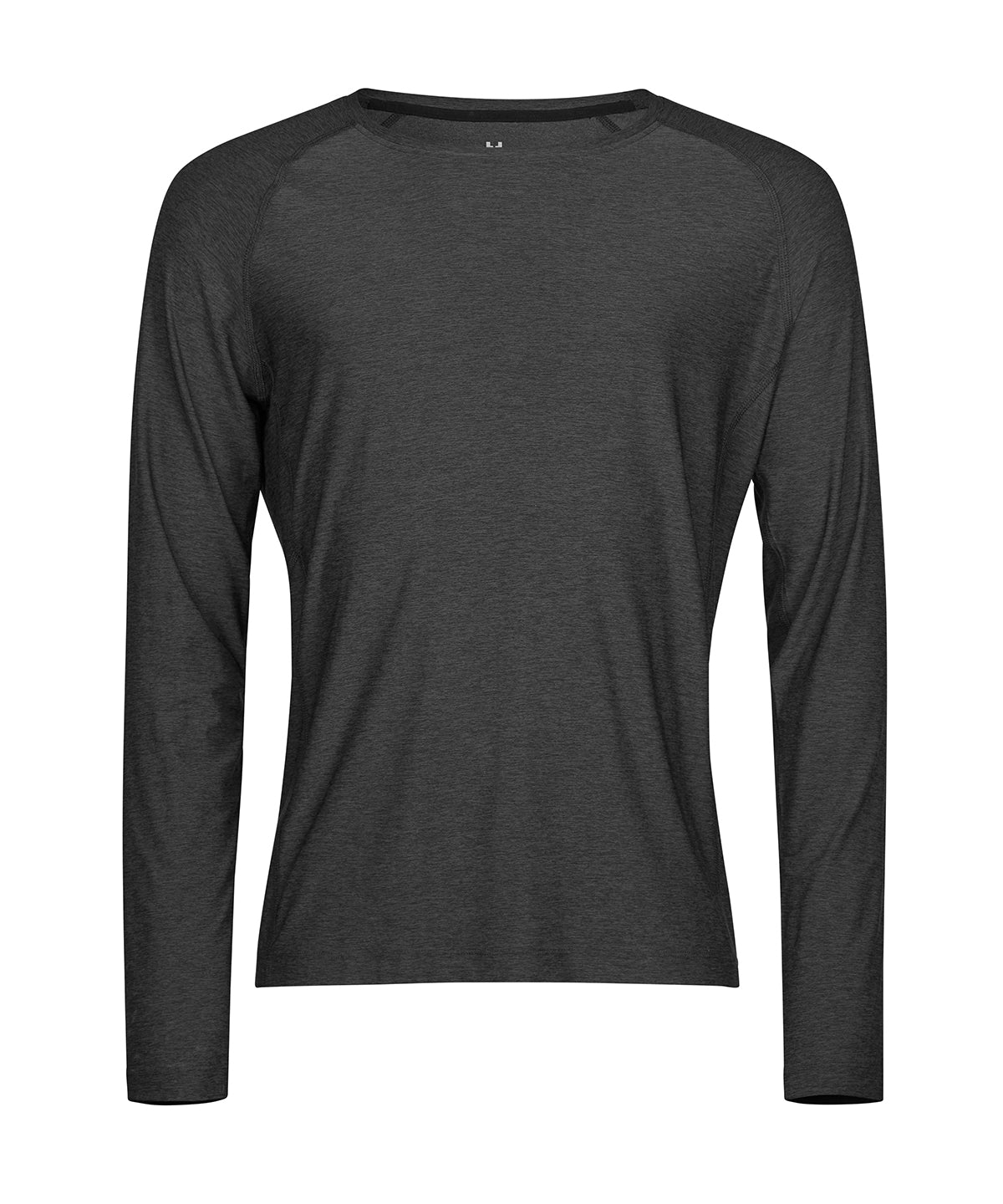 Long sleeve CoolDry tee (7022) - Black Melange