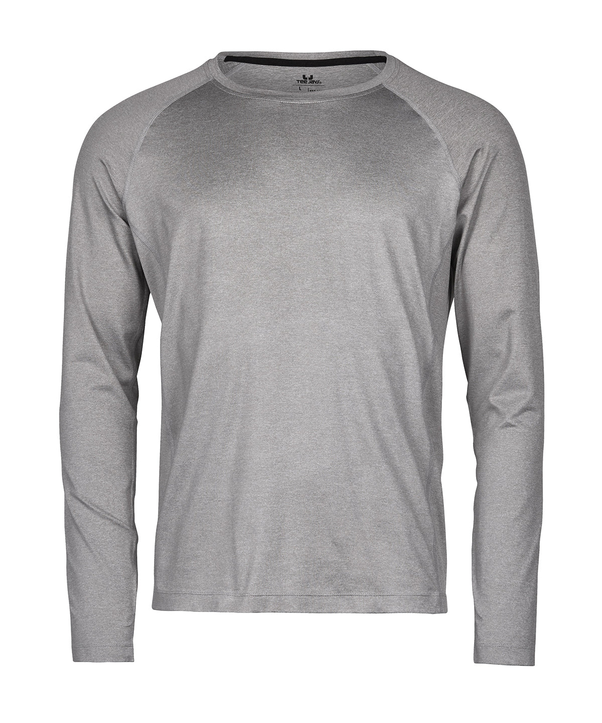 Long sleeve CoolDry tee (7022) - Grey Melange