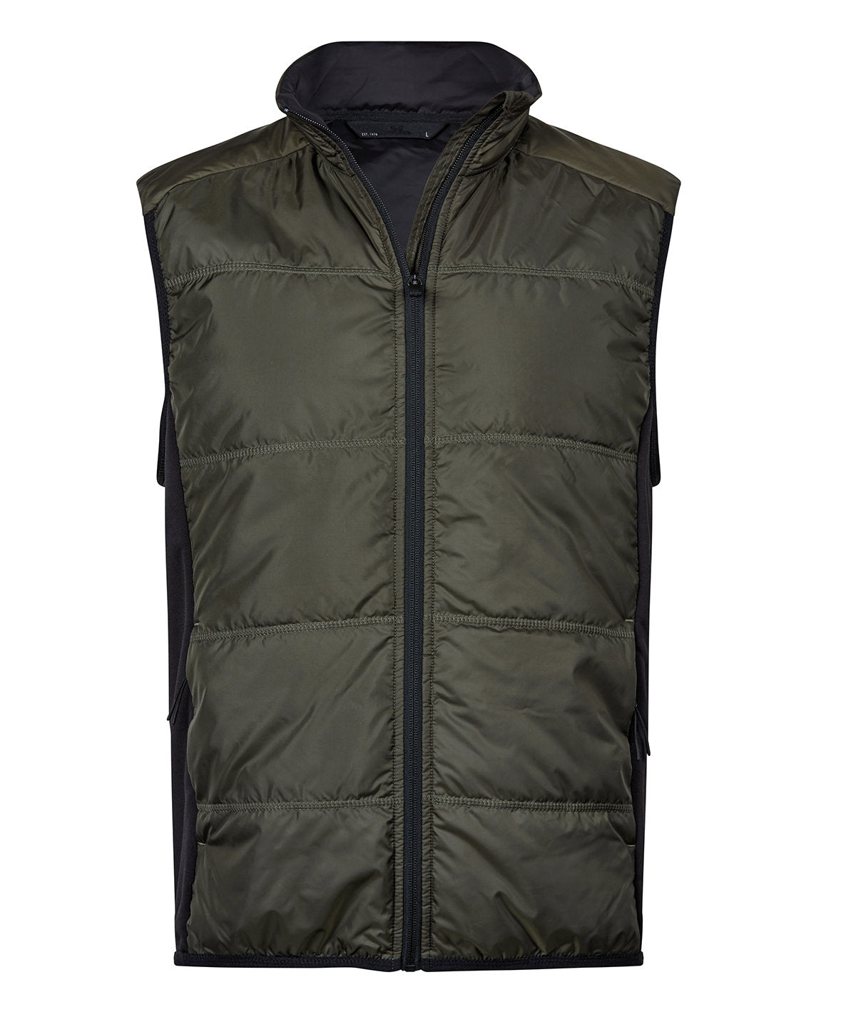 Hybrid-stretch bodywarmer (9114) - Deep Green/Black