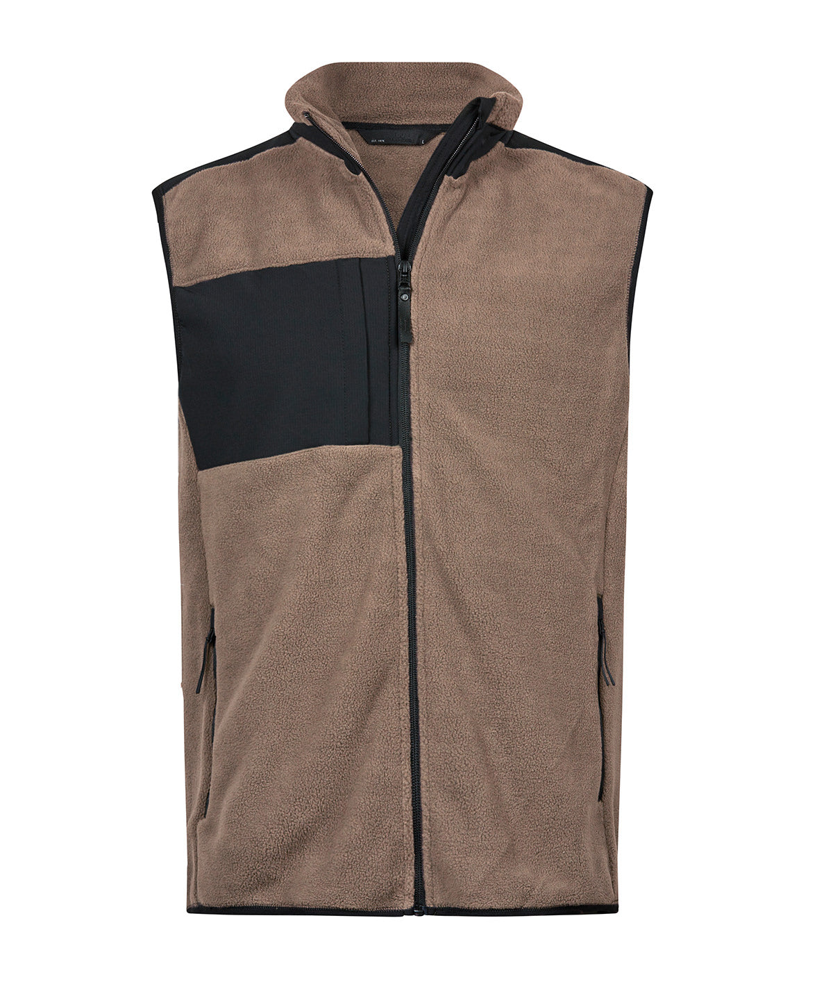 Mountain fleece bodywarmer (9122) - Clay/Black